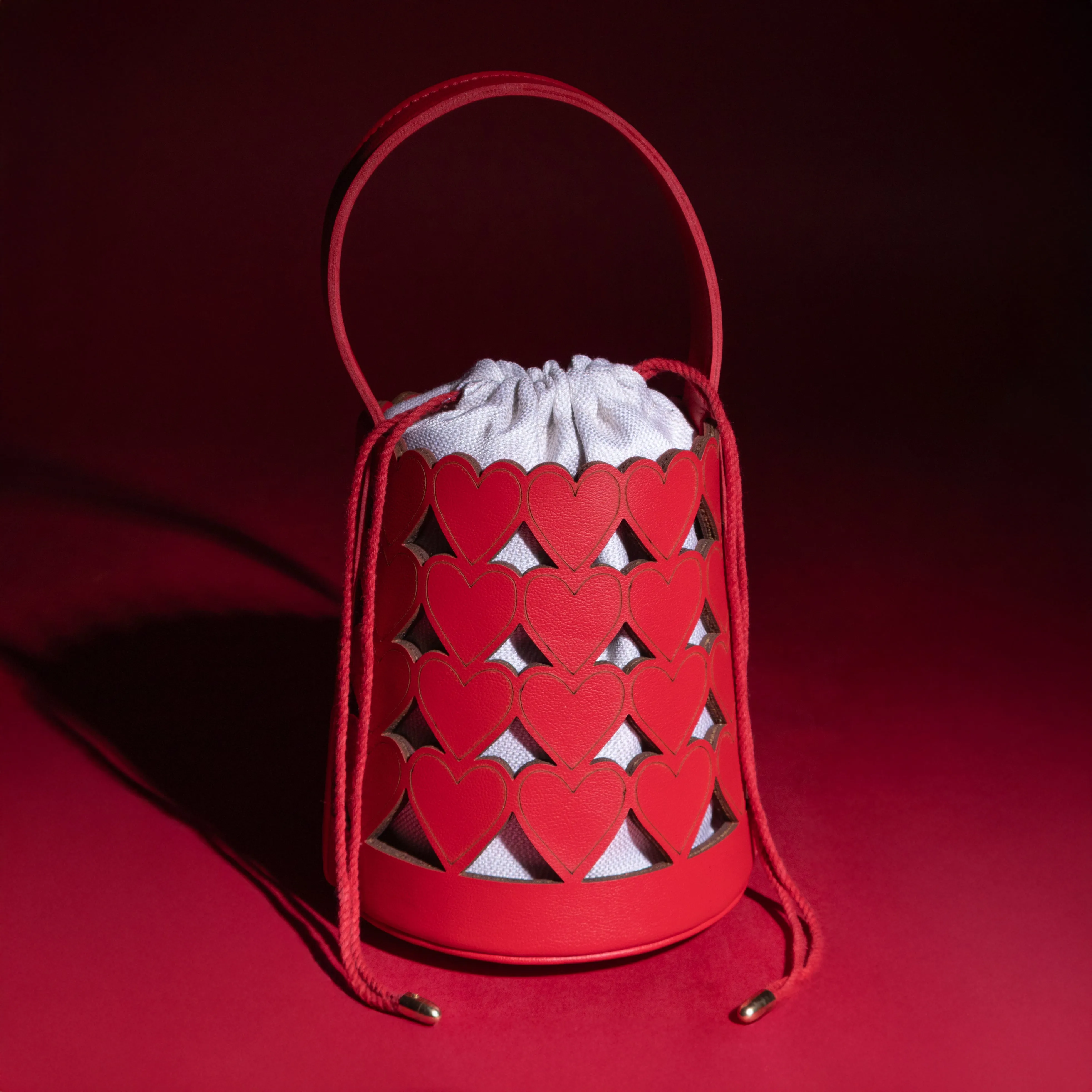 Love Lattice Bucket Bag
