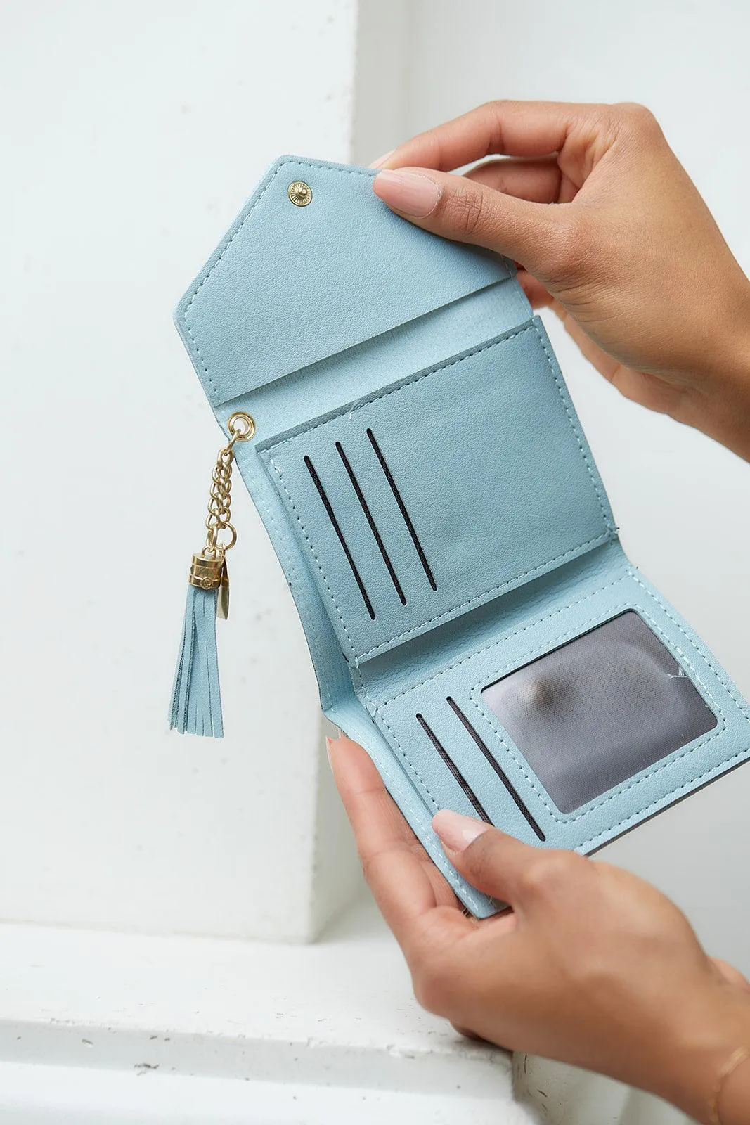Love Letter Wallet in Powder Blue