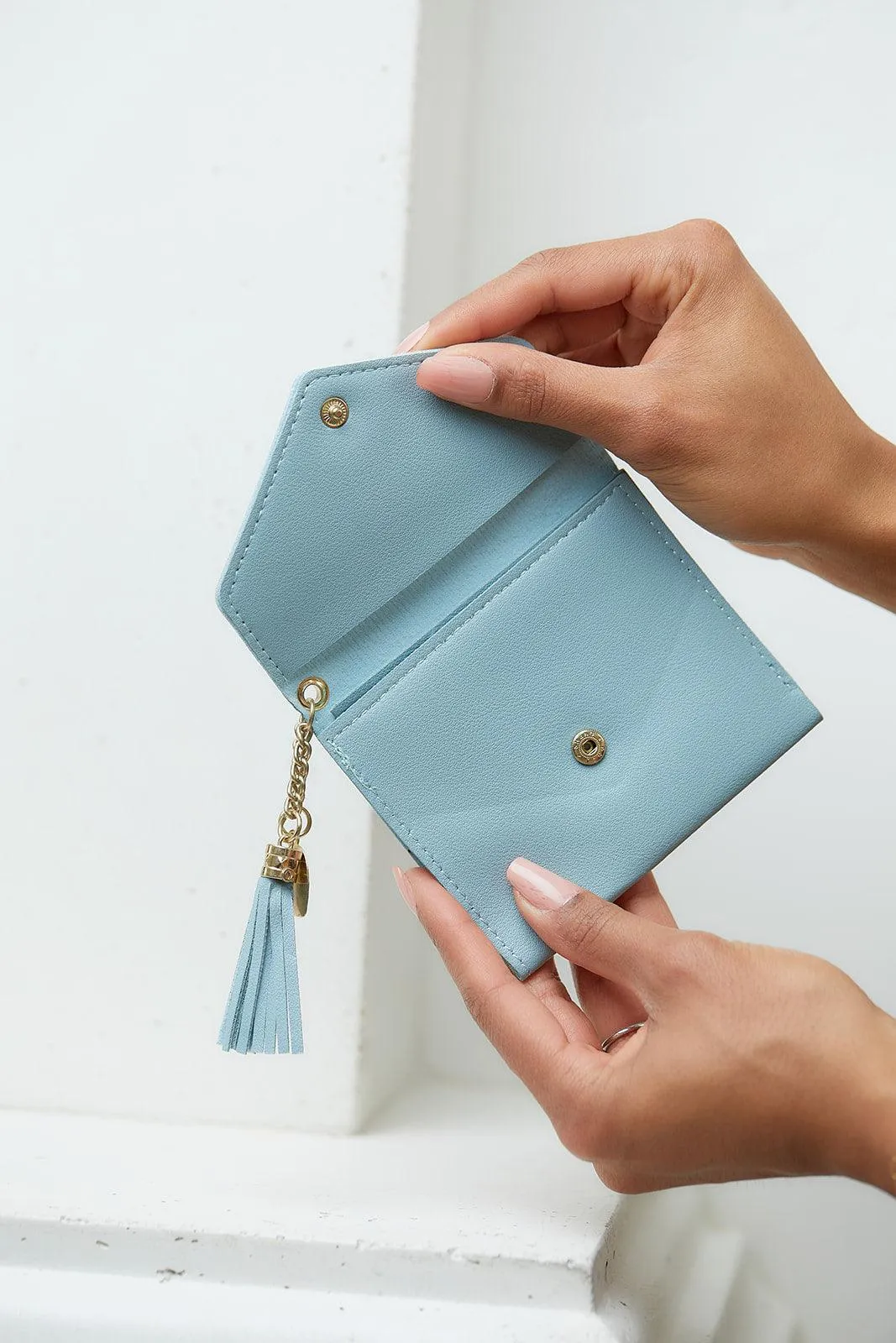 Love Letter Wallet in Powder Blue