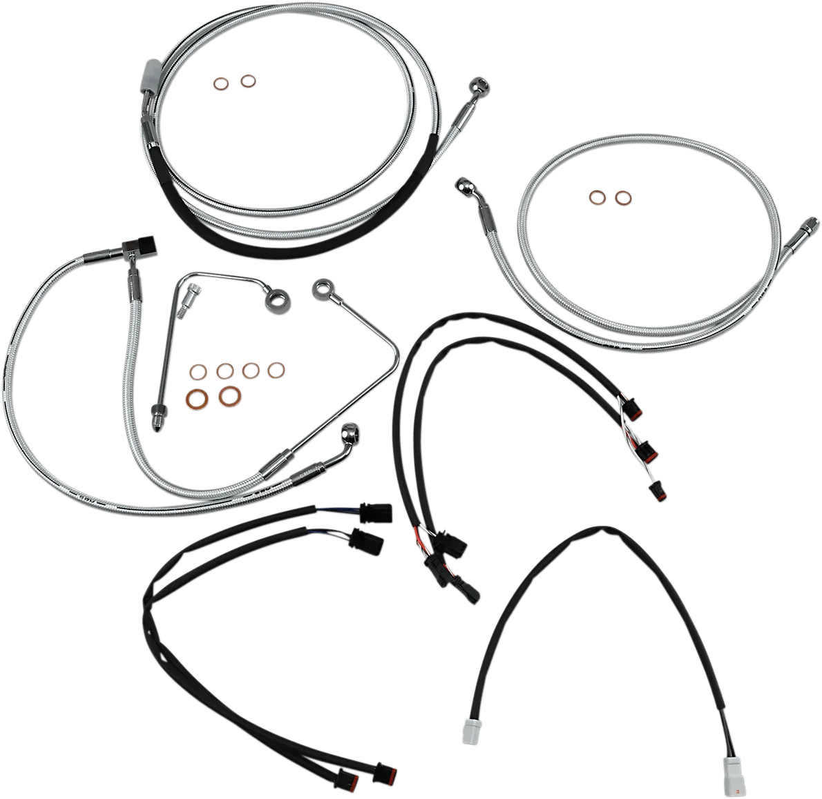 Magnum 387822 Sterling Chromite II Handlebar Installation Kit for 15-17in. Ape