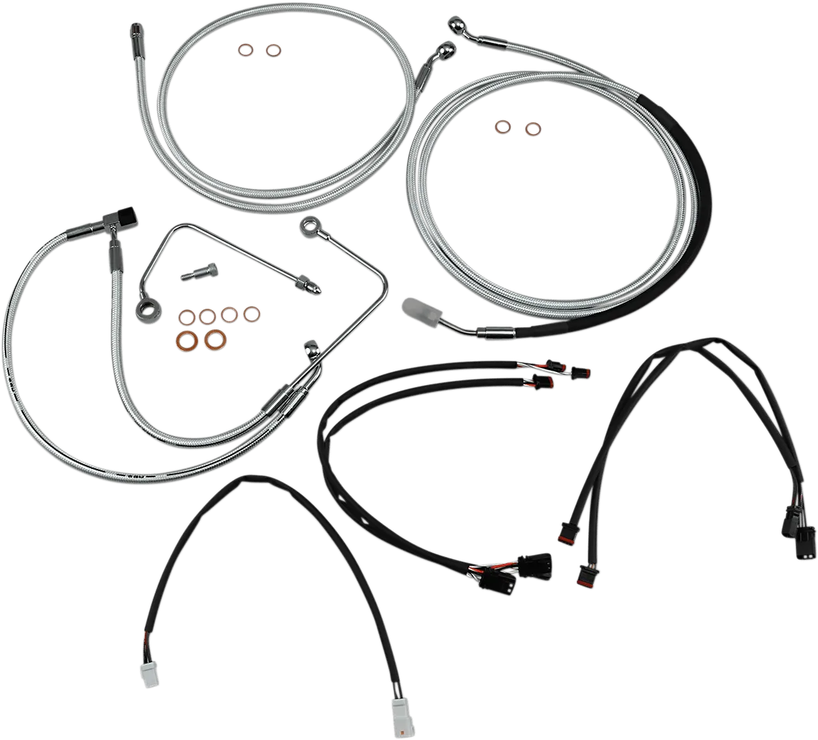 Magnum 387823 Sterling Chromite II Handlebar Installation Kit for 18-20in. Ape