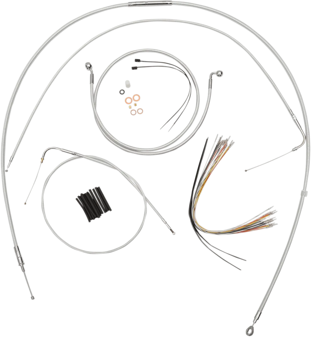 Magnum 387823 Sterling Chromite II Handlebar Installation Kit for 18-20in. Ape