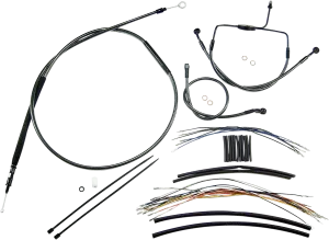 Magnum 487302 Black Pearl Handlebar Installation Kit for 15-17in. Ape