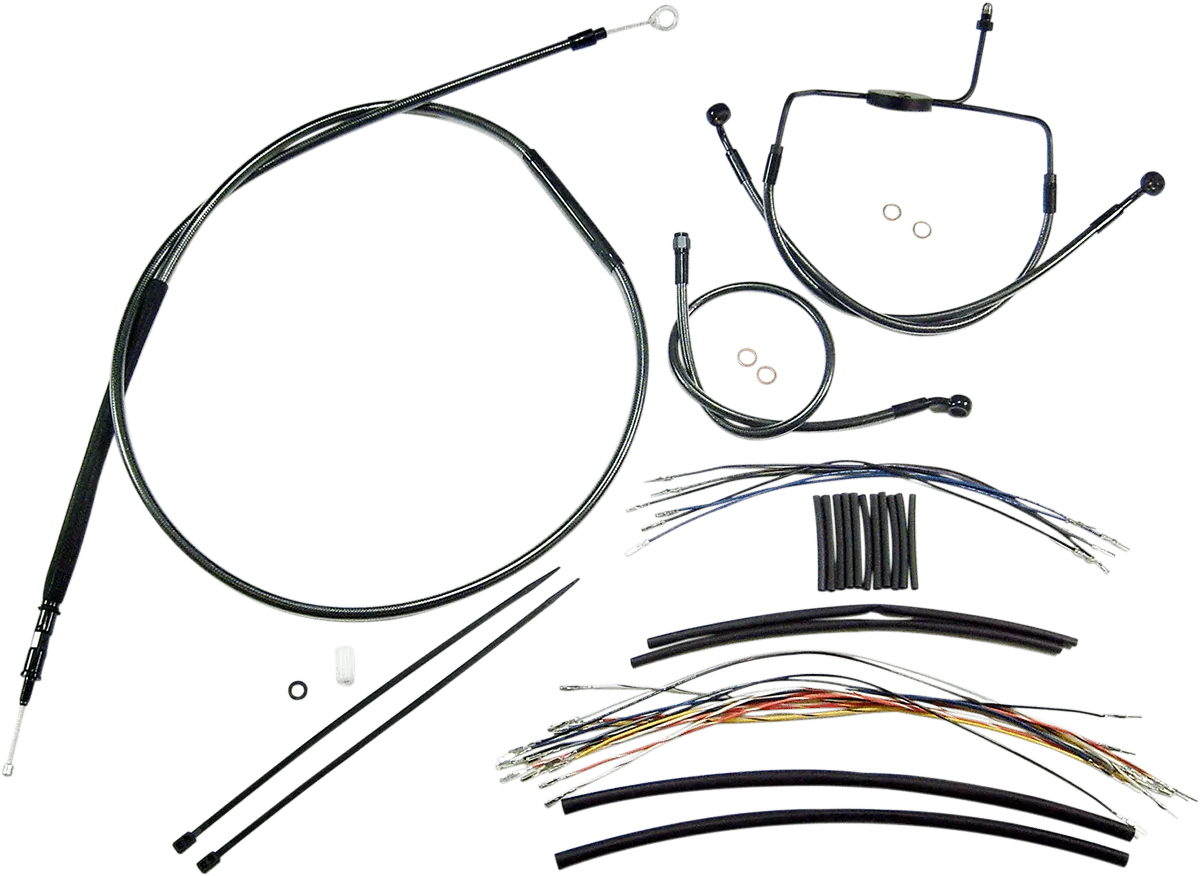 Magnum 487302 Black Pearl Handlebar Installation Kit for 15-17in. Ape