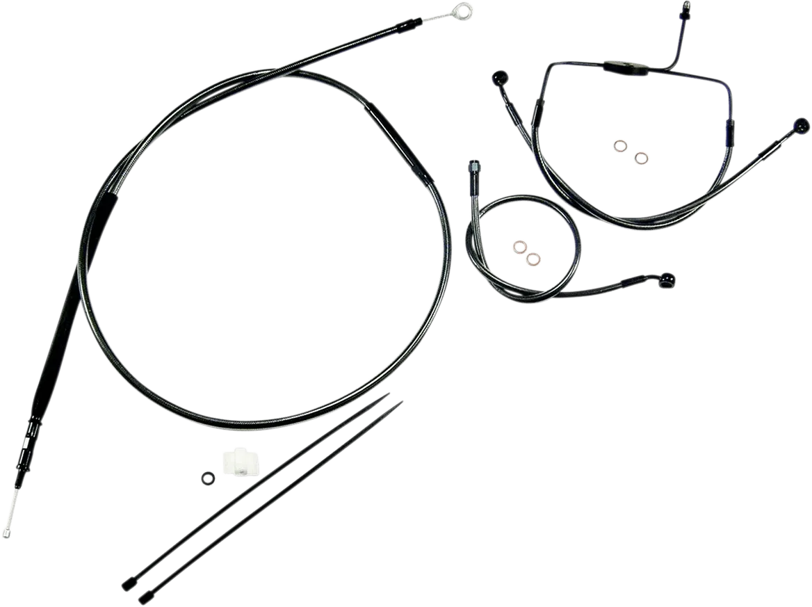 Magnum 487304 Black Pearl Handlebar Installation Kit for 10in. Ape