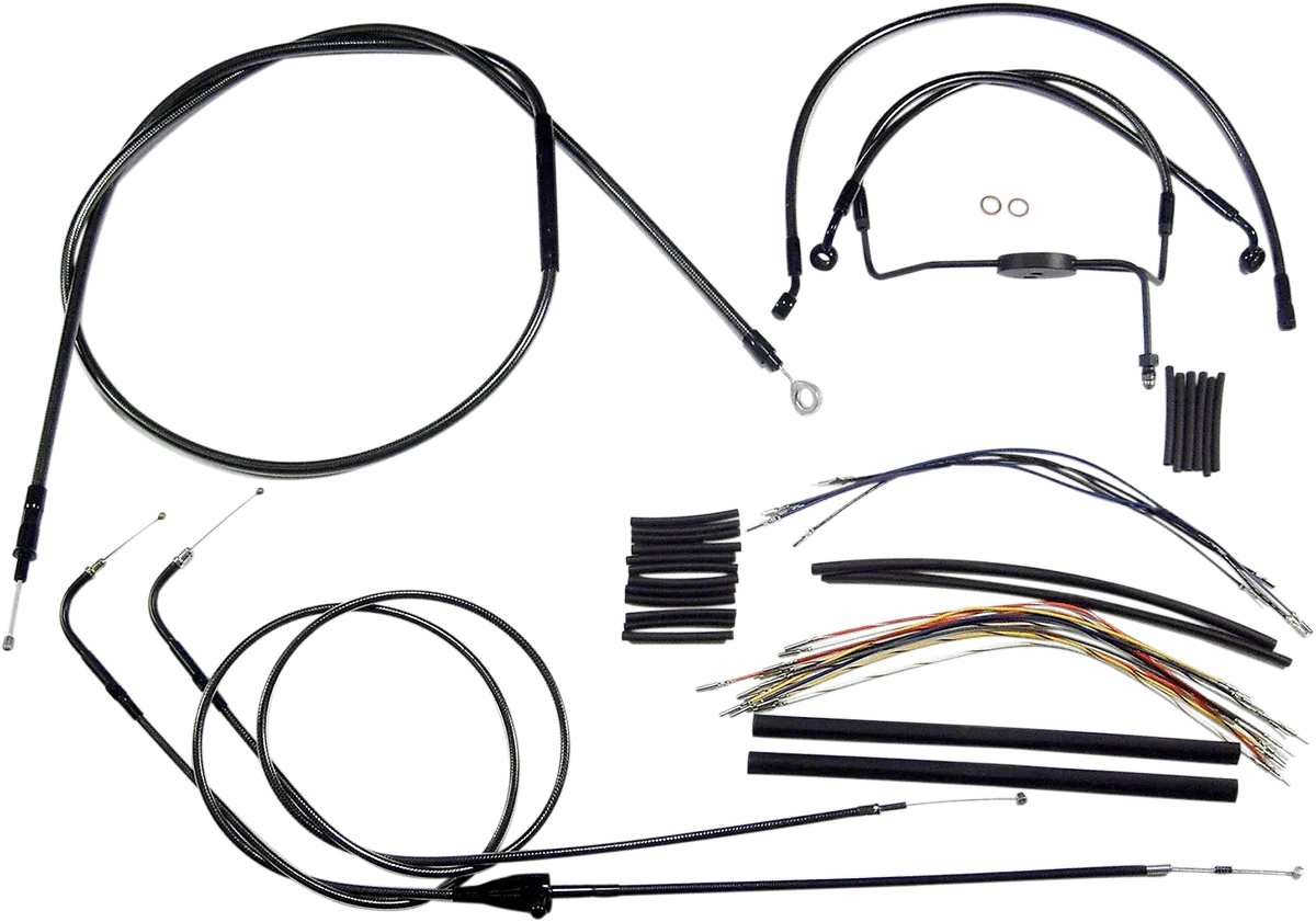 Magnum 487881 Black Pearl Handlebar Installation Kit for 12-14in. Ape