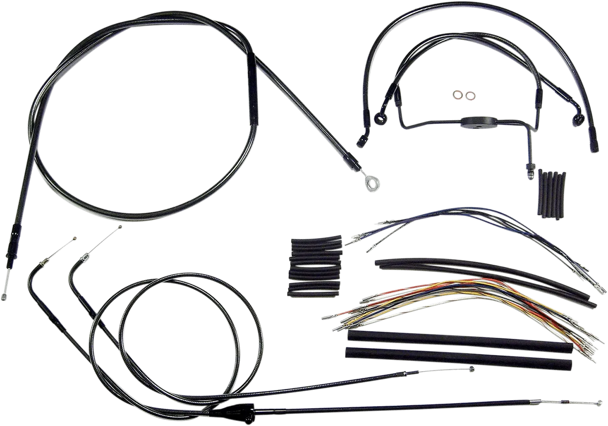 Magnum 487902 Black Pearl Handlebar Installation Kit for 15-17in. Ape