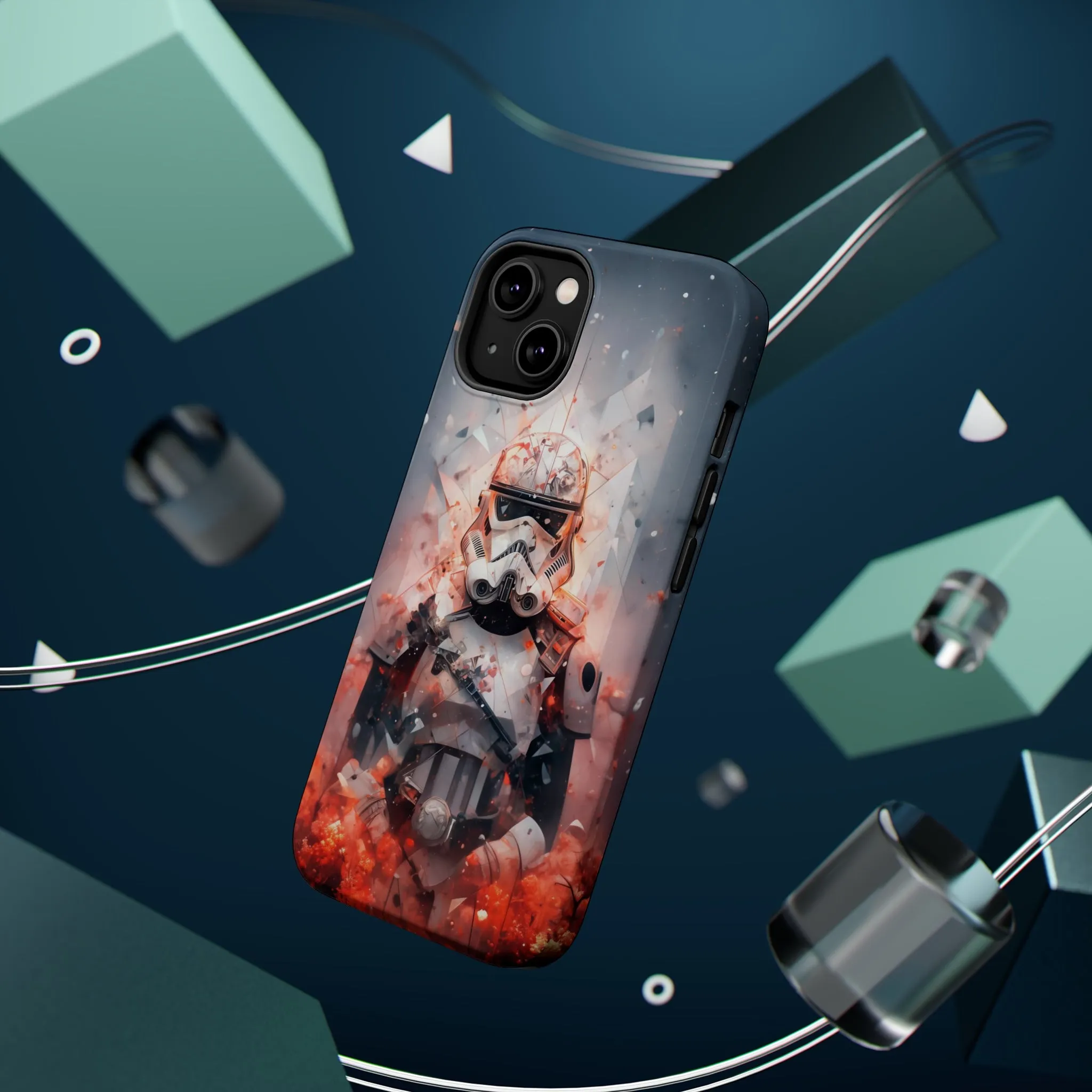 MagSafe Tough iPhone Case - Snow trooper Double Exposure