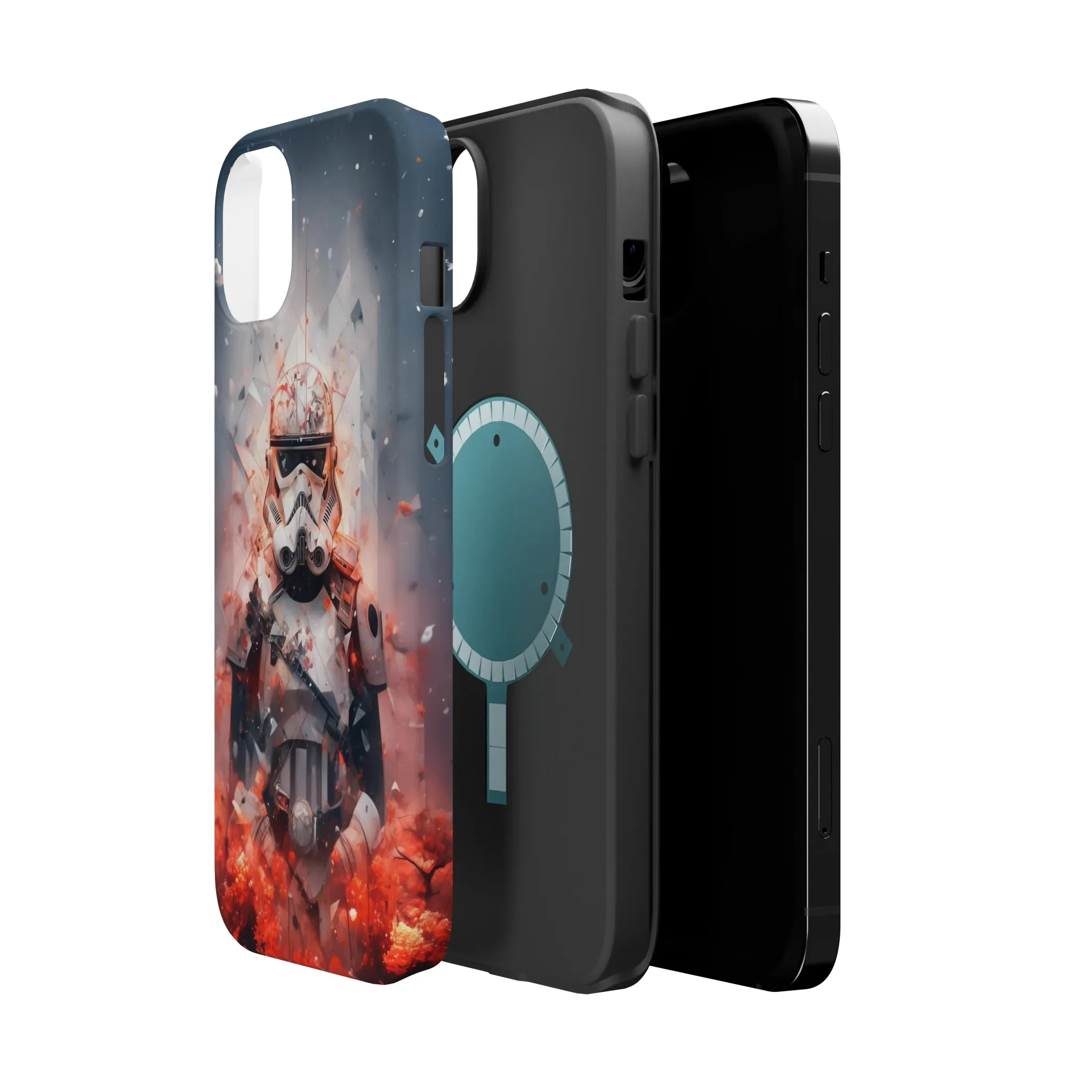 MagSafe Tough iPhone Case - Snow trooper Double Exposure
