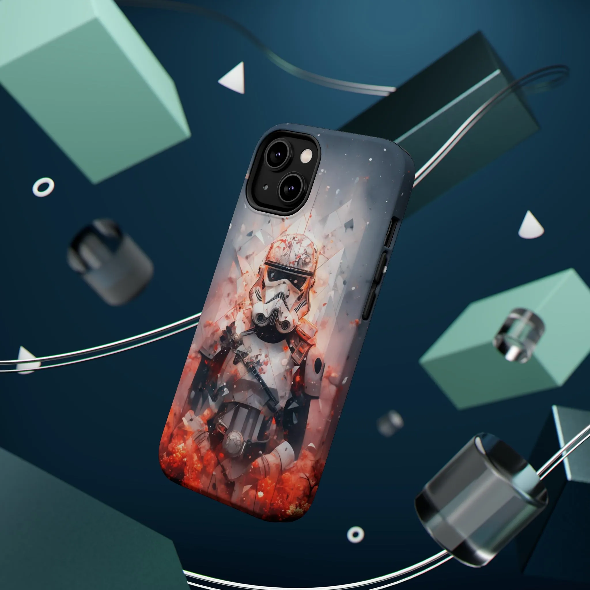 MagSafe Tough iPhone Case - Snow trooper Double Exposure