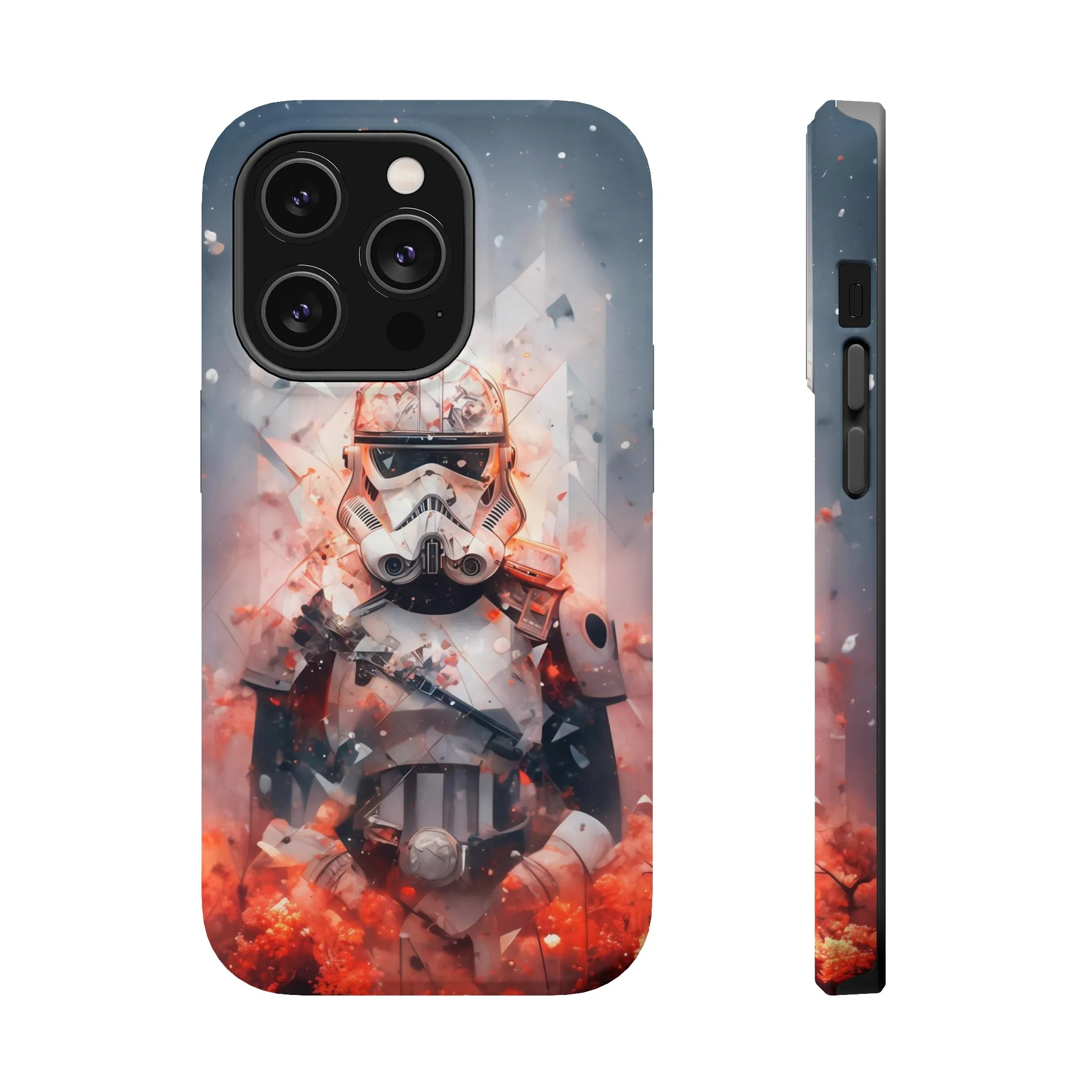 MagSafe Tough iPhone Case - Snow trooper Double Exposure