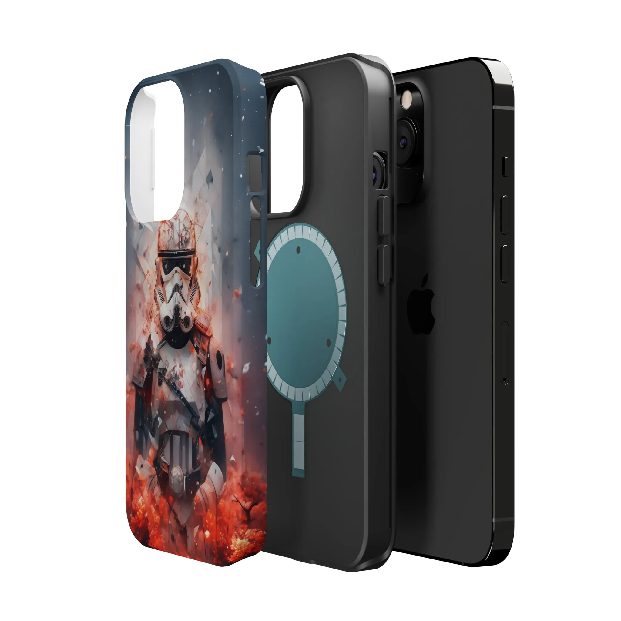 MagSafe Tough iPhone Case - Snow trooper Double Exposure