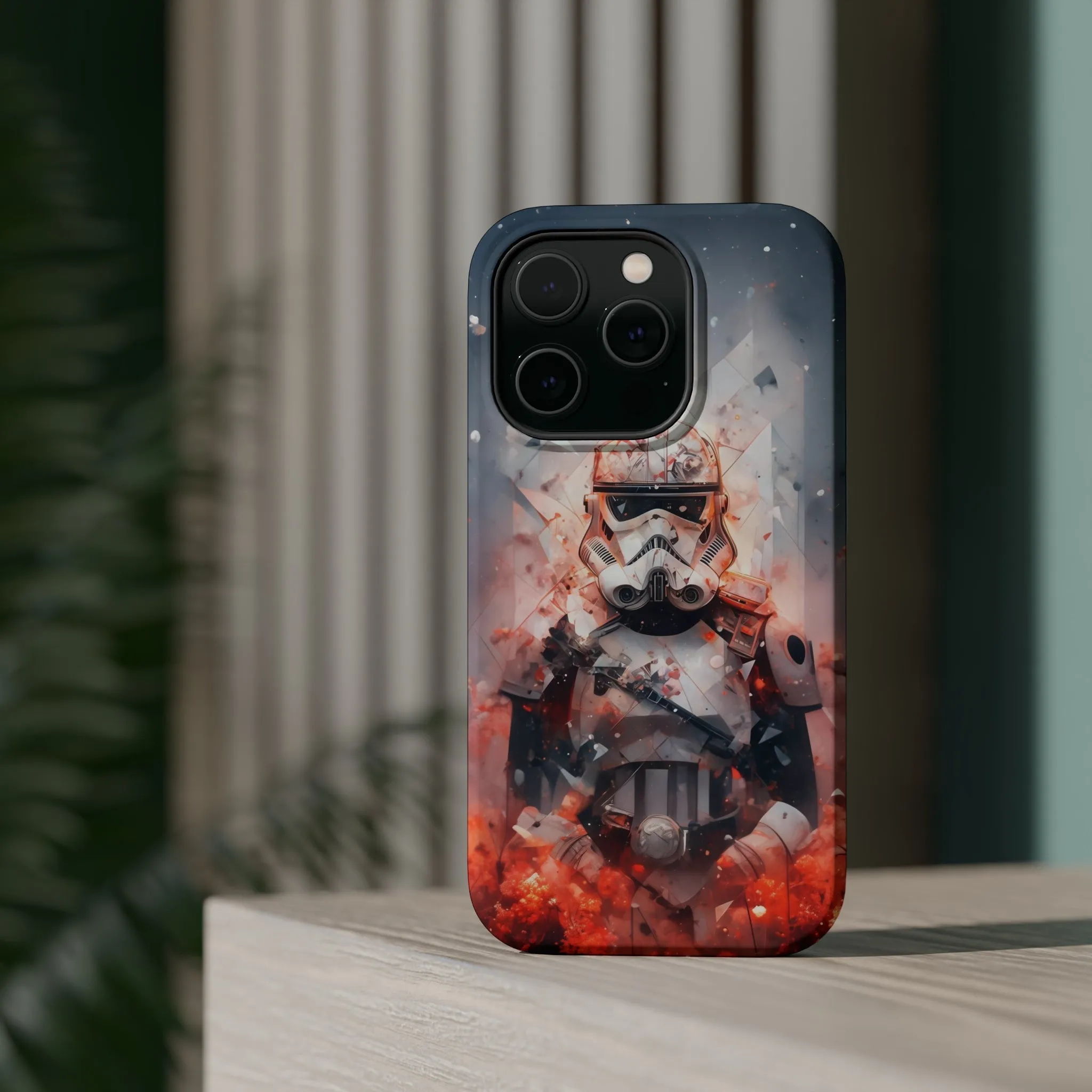 MagSafe Tough iPhone Case - Snow trooper Double Exposure