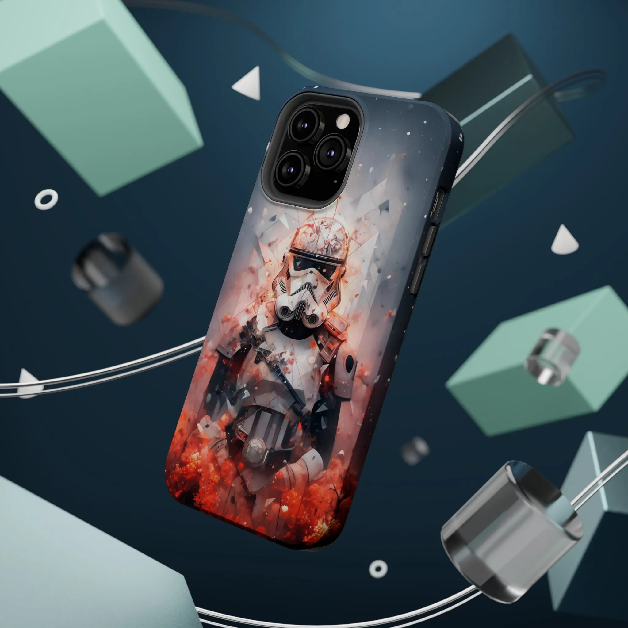 MagSafe Tough iPhone Case - Snow trooper Double Exposure