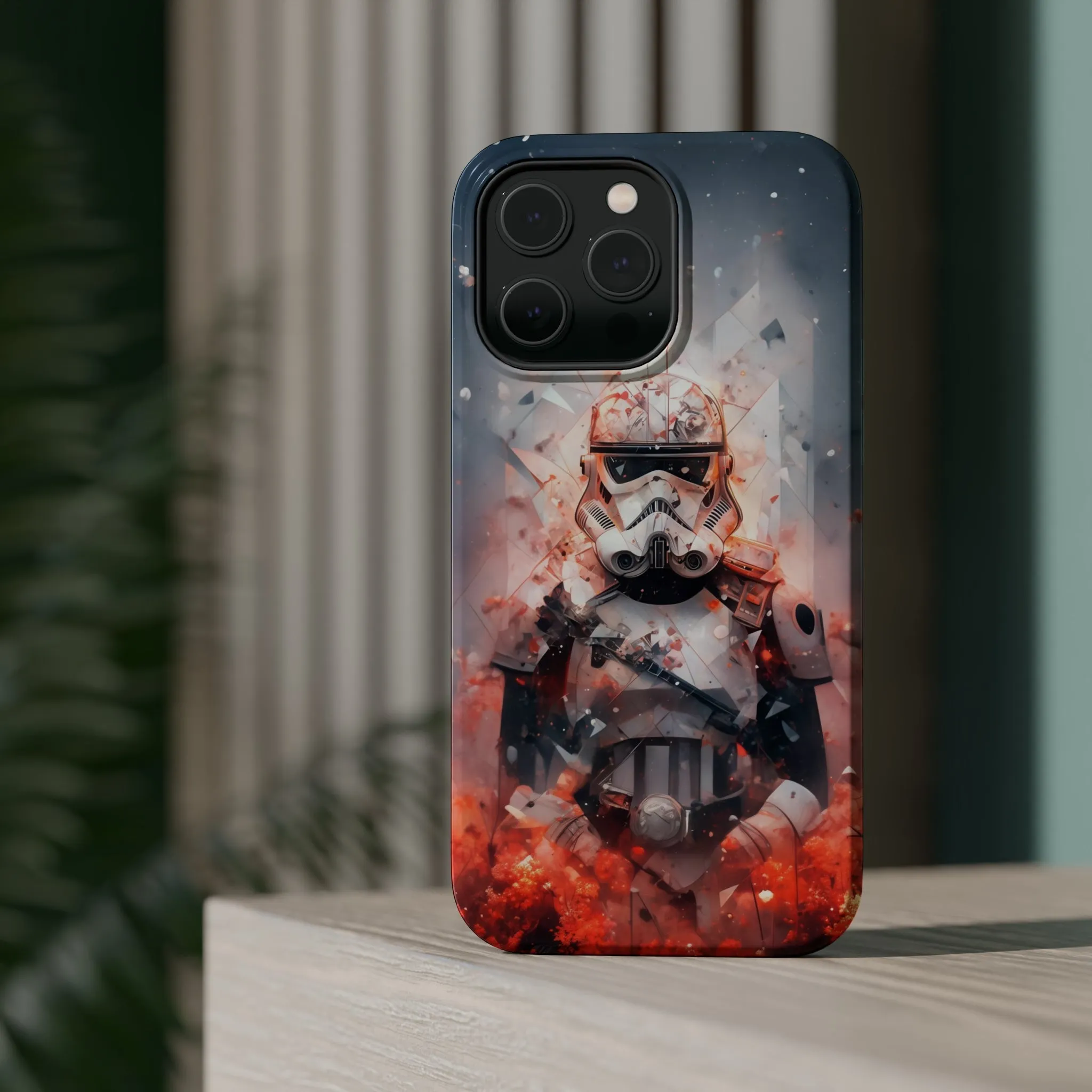 MagSafe Tough iPhone Case - Snow trooper Double Exposure