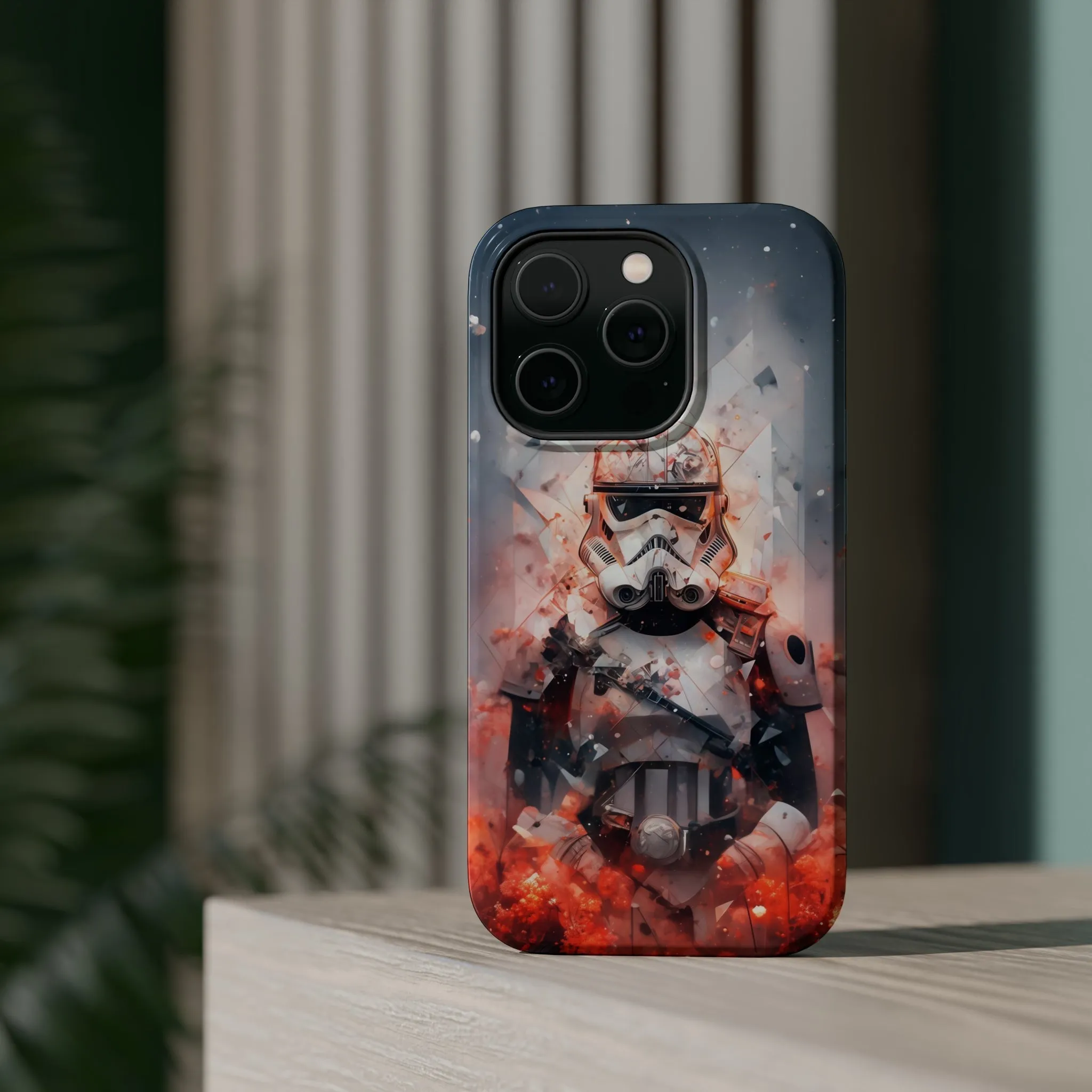 MagSafe Tough iPhone Case - Snow trooper Double Exposure