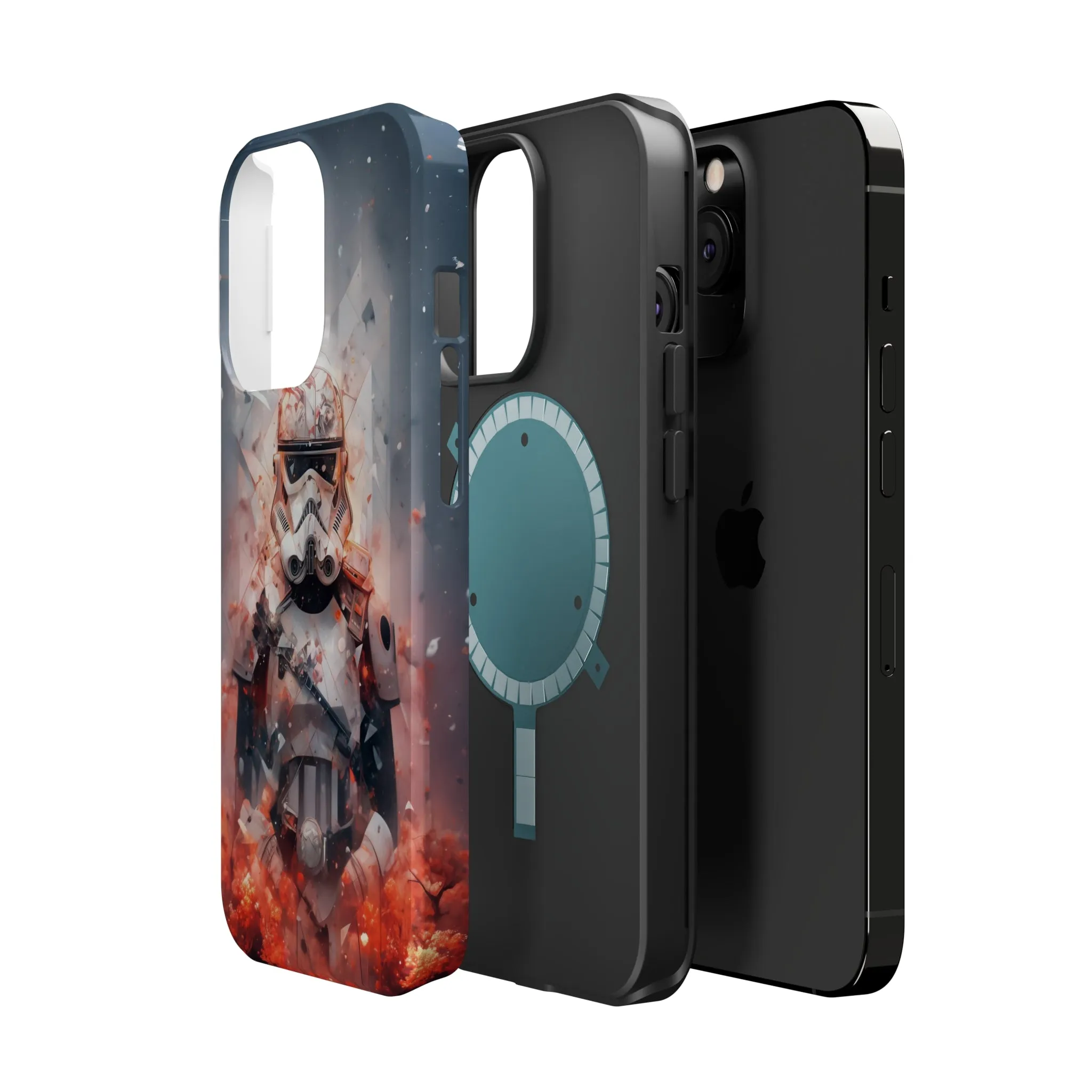 MagSafe Tough iPhone Case - Snow trooper Double Exposure