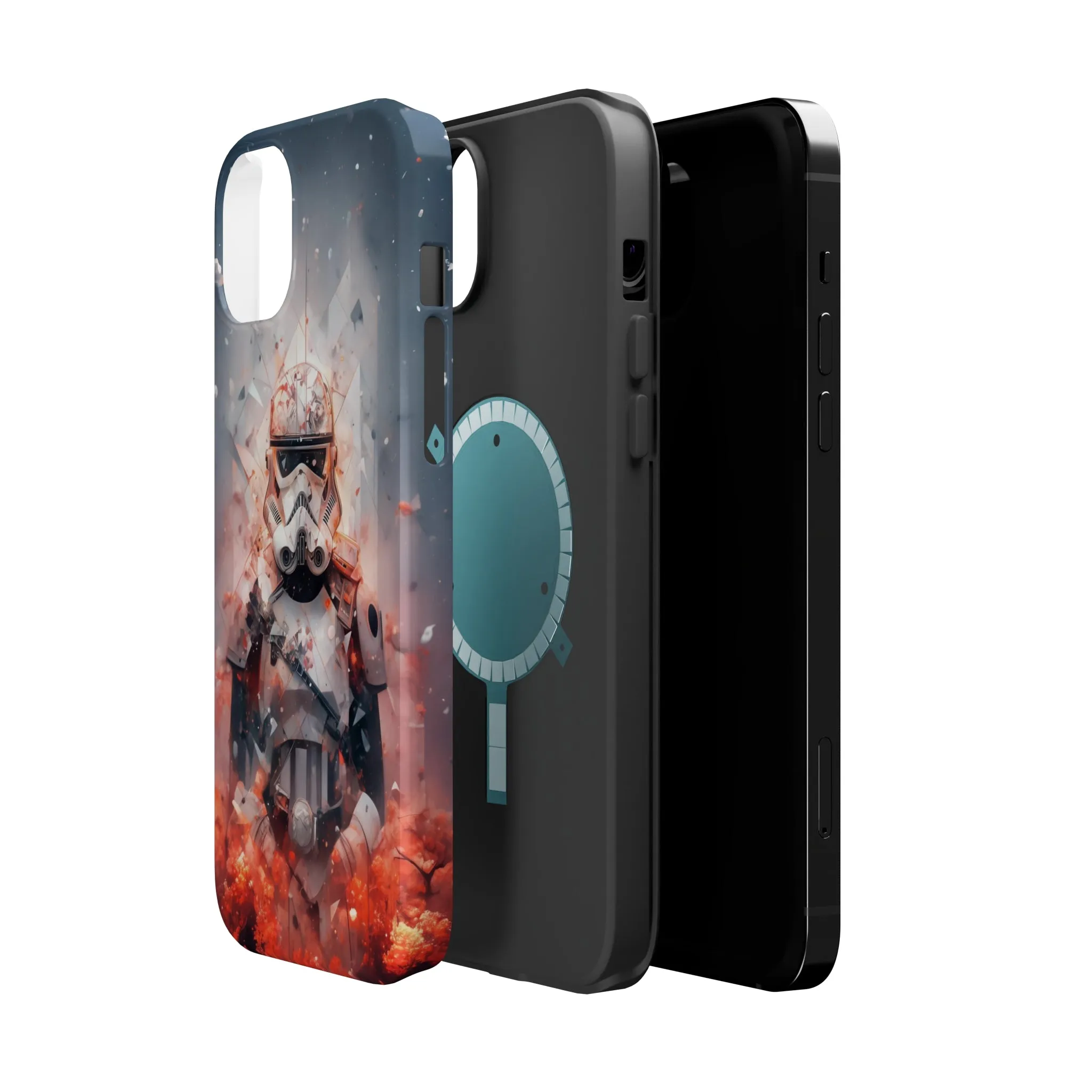 MagSafe Tough iPhone Case - Snow trooper Double Exposure