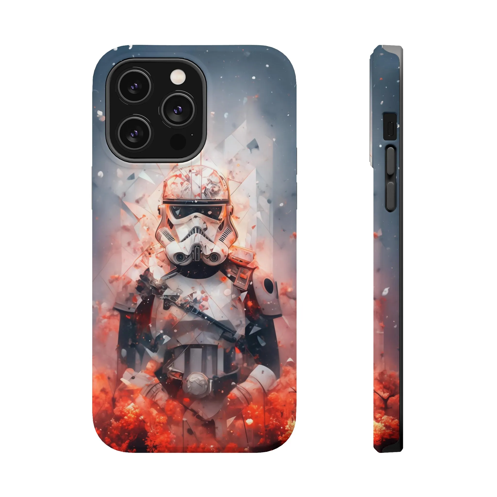 MagSafe Tough iPhone Case - Snow trooper Double Exposure