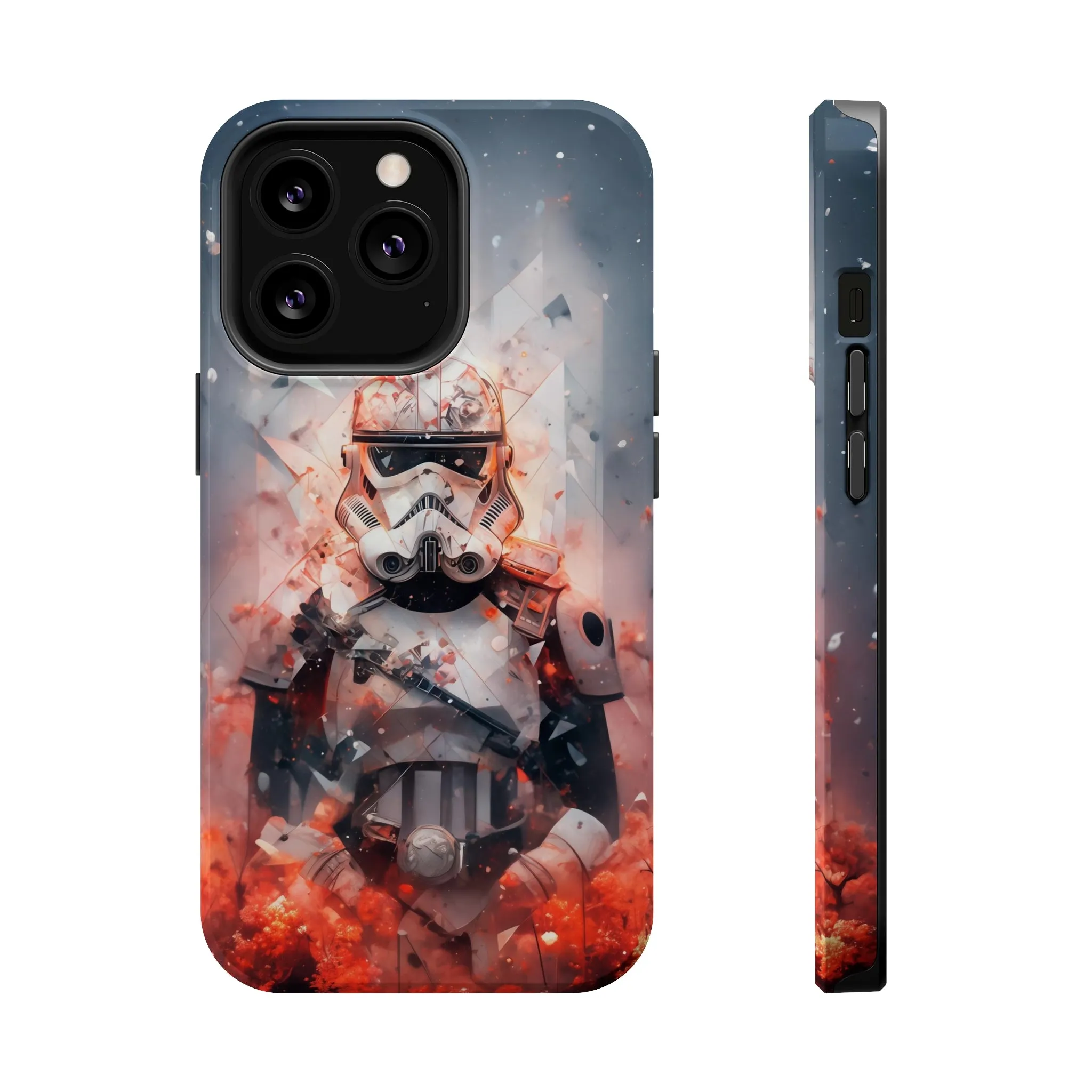 MagSafe Tough iPhone Case - Snow trooper Double Exposure