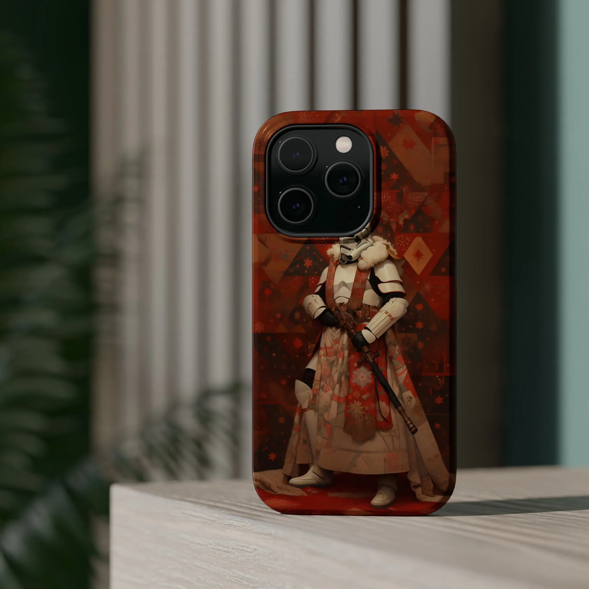 MagSafe Tough iPhone Case - Storm Trooper Norman Rockwell Christmas Card