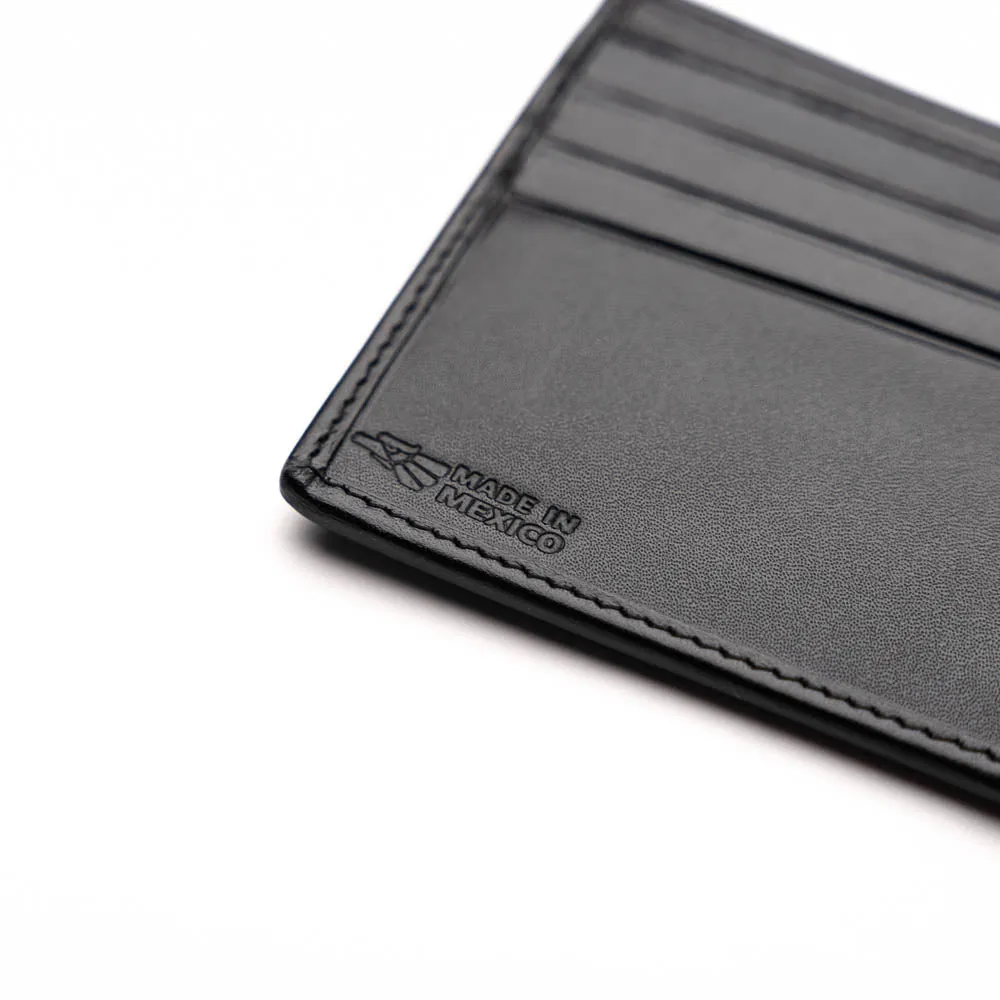 Marco Di Milano Stingray Bi-Fold in Black / White Exotic Leather Wallet