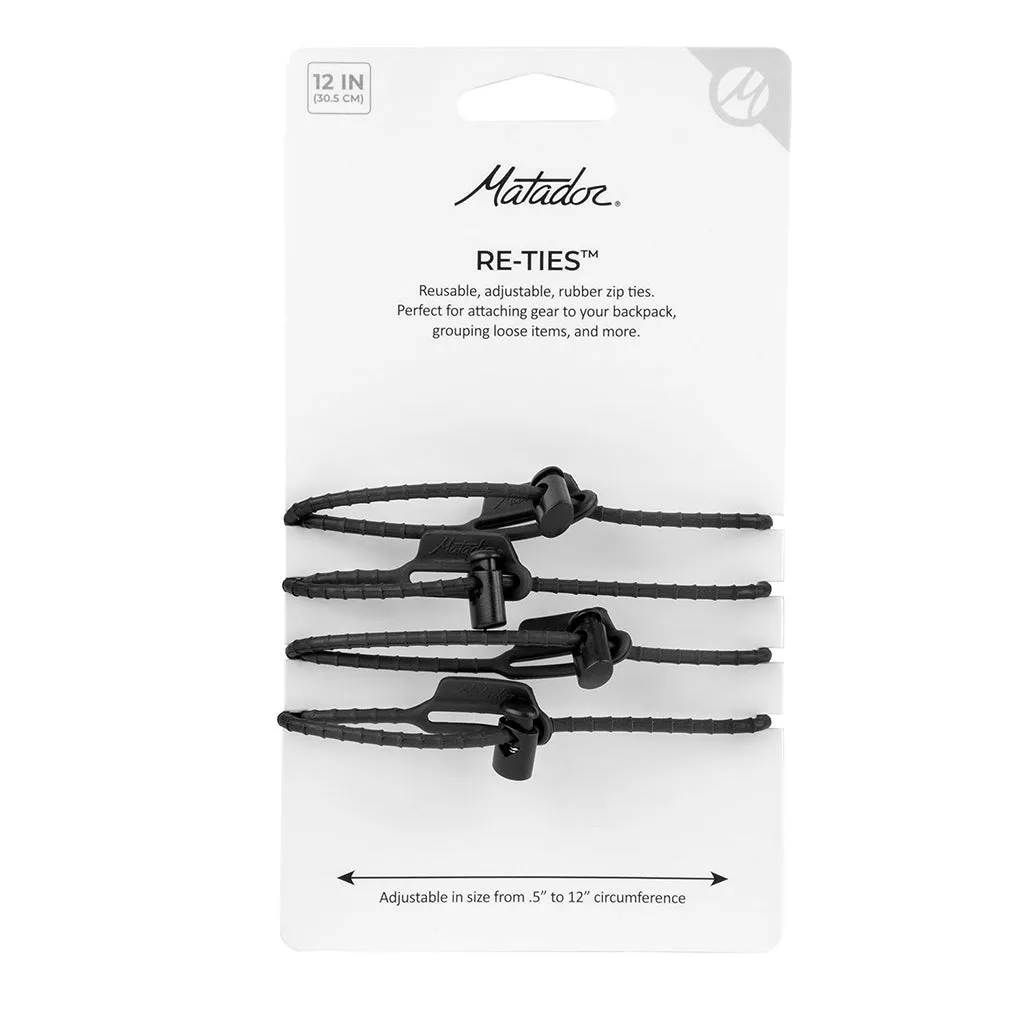 Matador Re-Ties Reusable Zip Ties 4-Pack