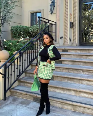 Matcha Tweed Set