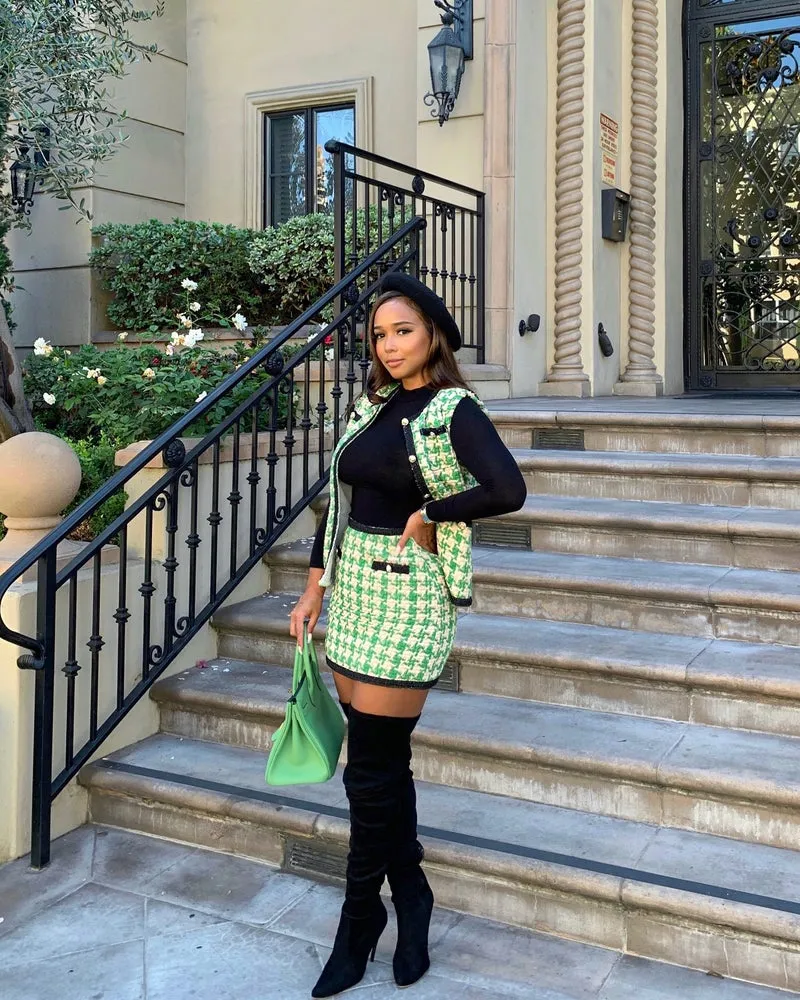 Matcha Tweed Set