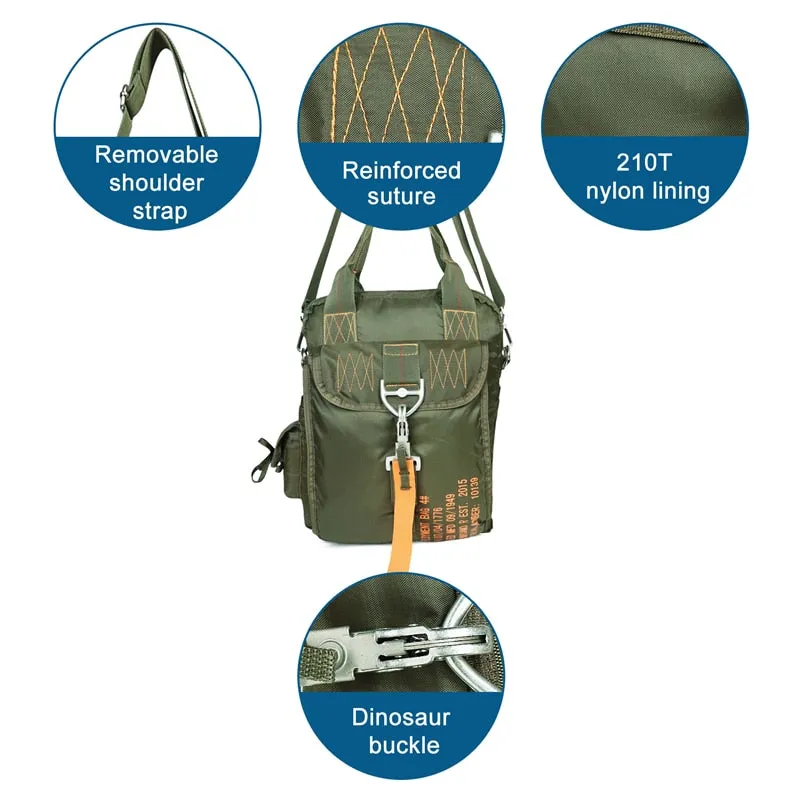 Maverick Tactical Bag EDC Handbag Crossbody Bag, Black/Gray/OD Green
