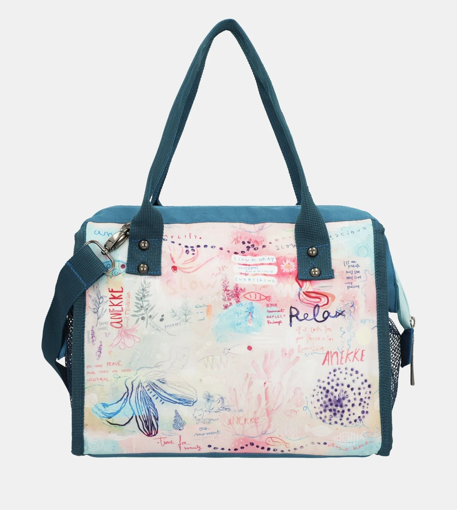Mediterranean Food carrier with shoulder strap