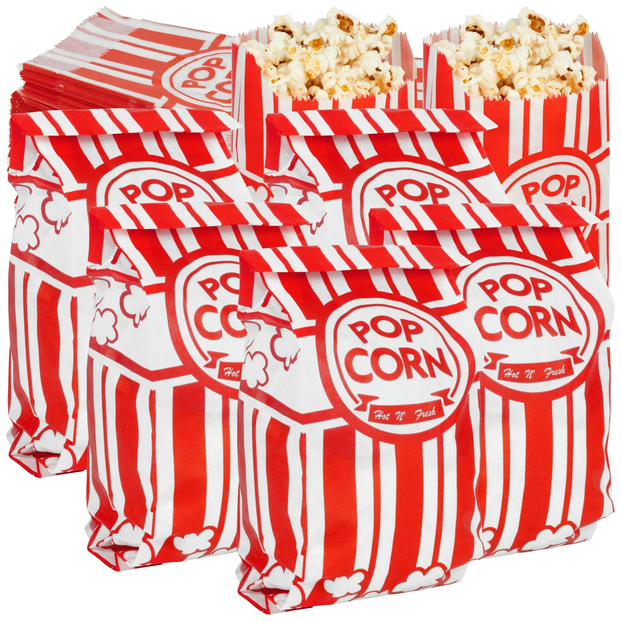 Medium Popcorn Paper Party Bags (Pack of 1000)