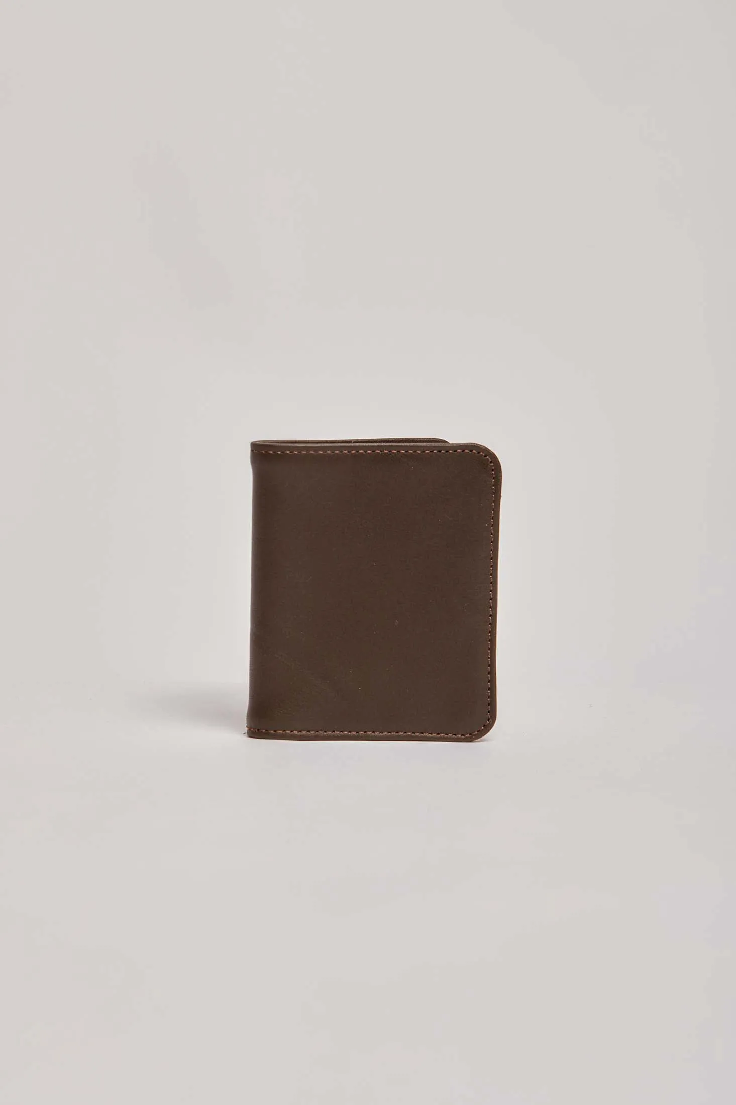Men Card Holder Embellished Genuine Leather Brown