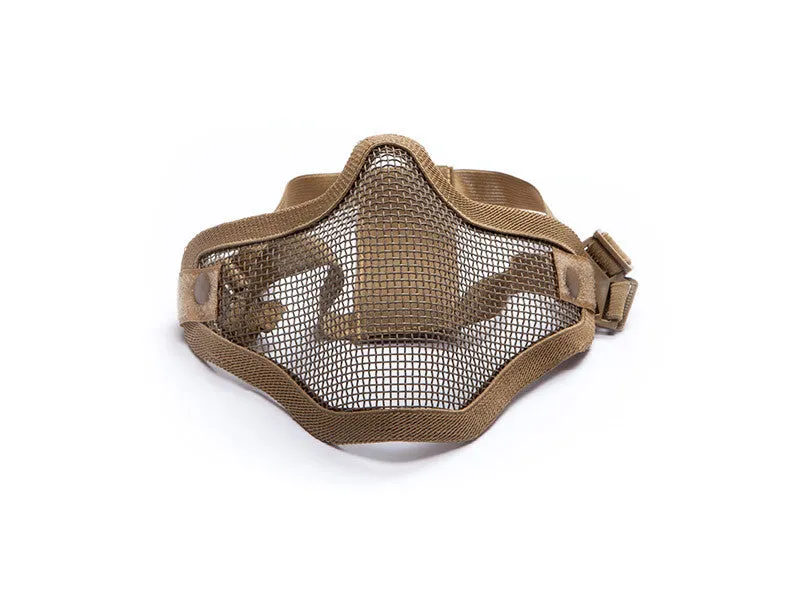 Metal mesh mask, Tan