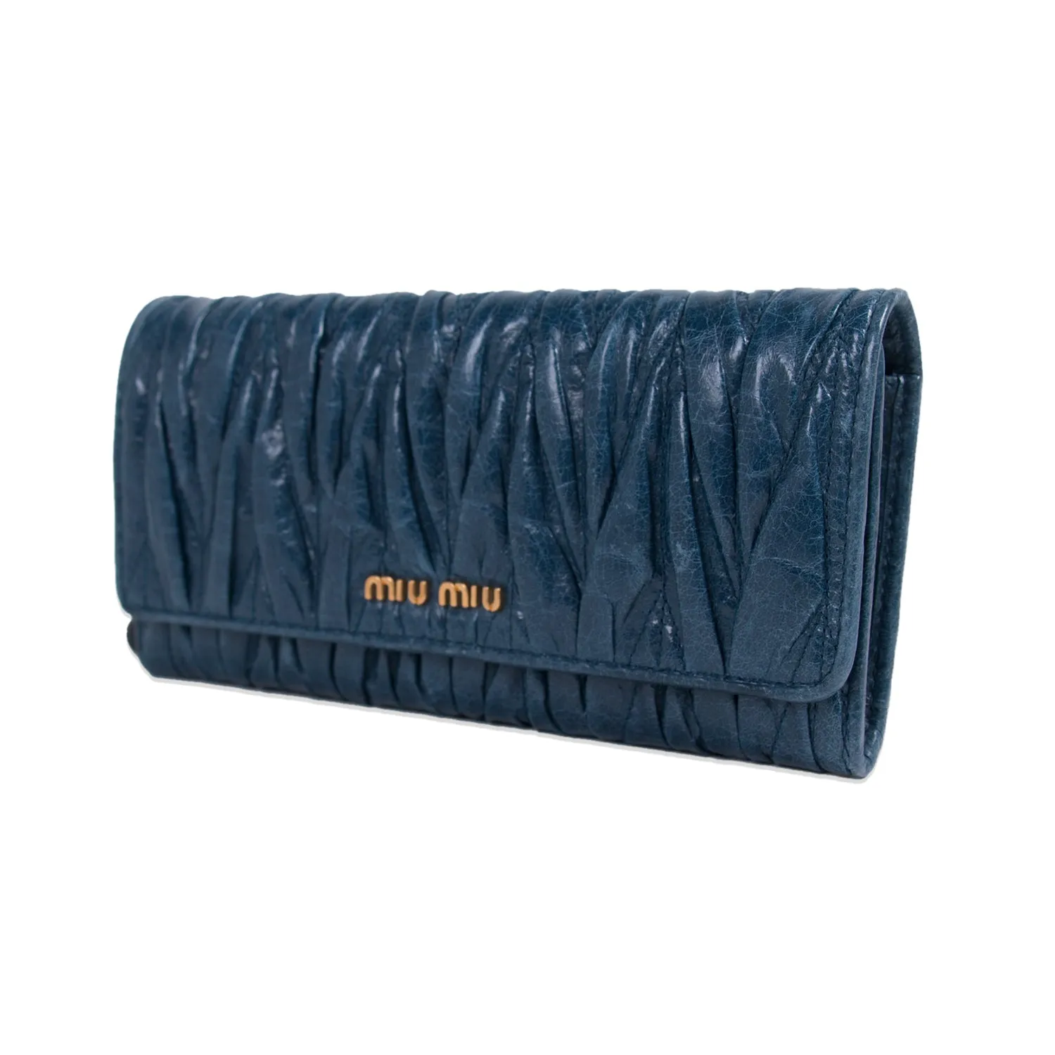 Miu Miu Matelassé Continental Wallet