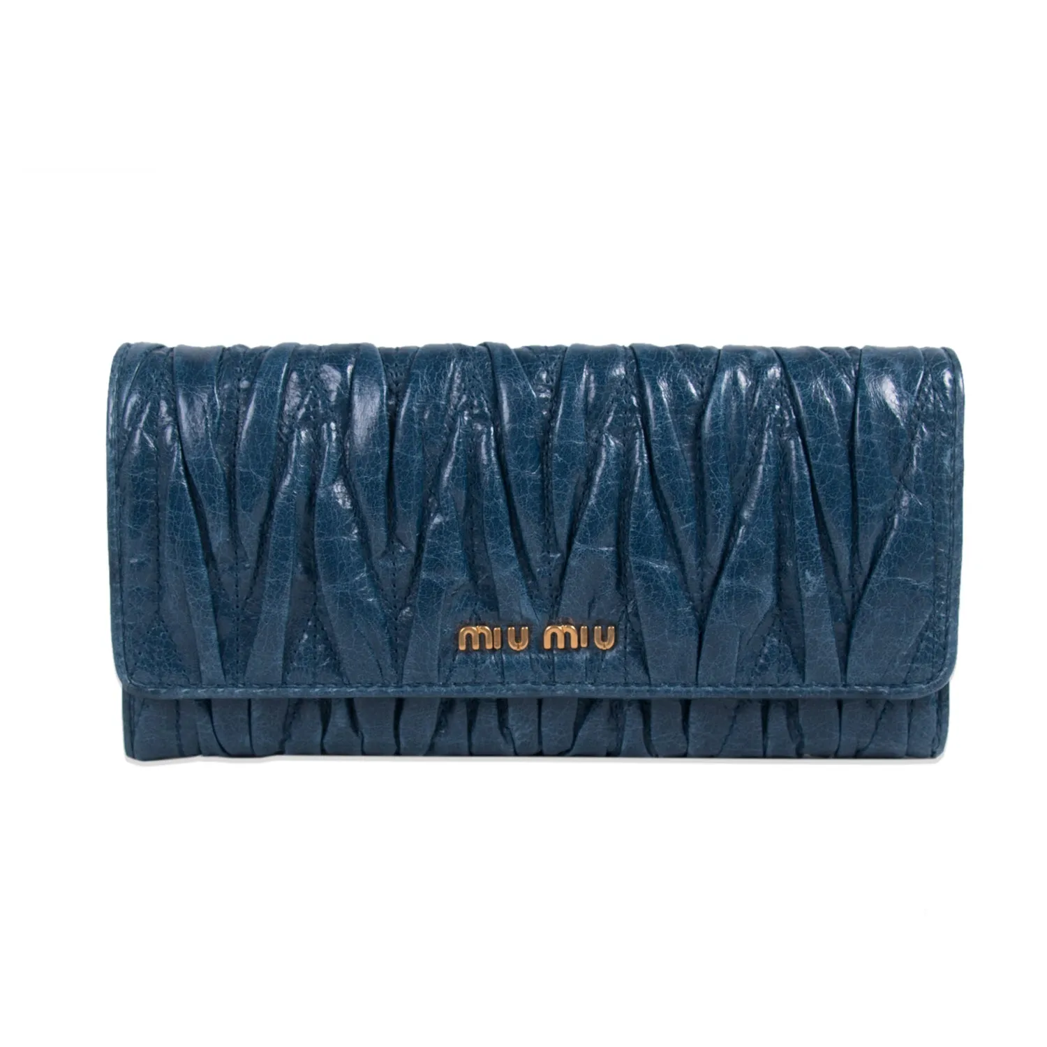 Miu Miu Matelassé Continental Wallet
