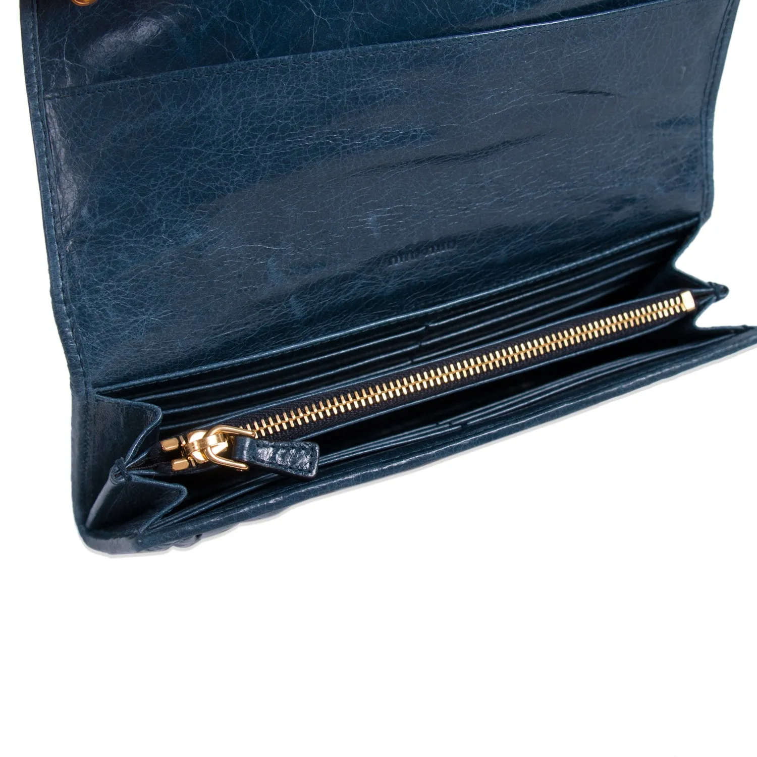 Miu Miu Matelassé Continental Wallet
