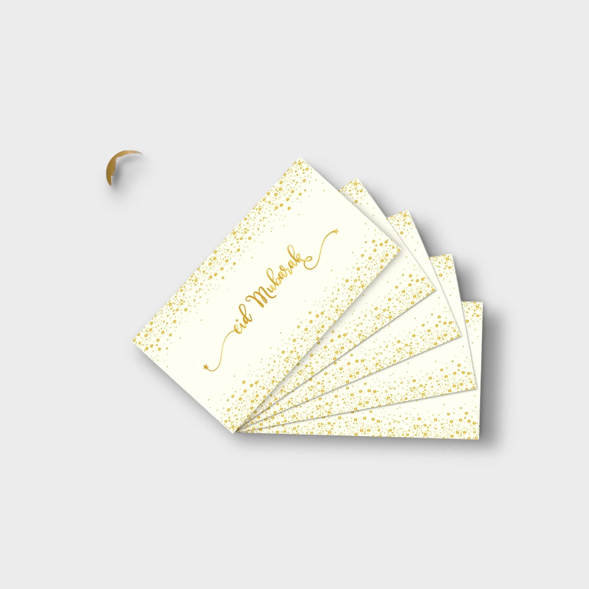 Money Wallets | Eid Mubarak Cream with Gold foiling