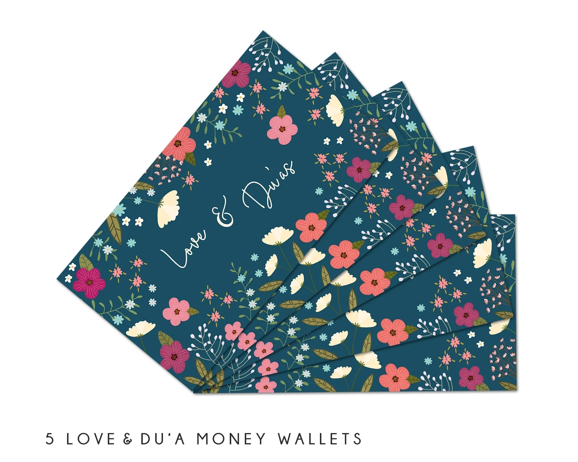 Money Wallets - Love & Du'as - Pack of 5
