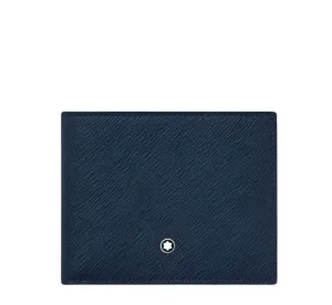 Montblanc Satrorial 6 Card Blue Leather Wallet