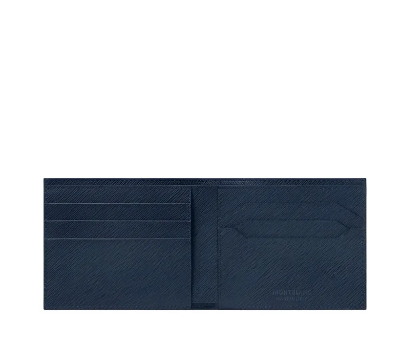 Montblanc Satrorial 6 Card Blue Leather Wallet
