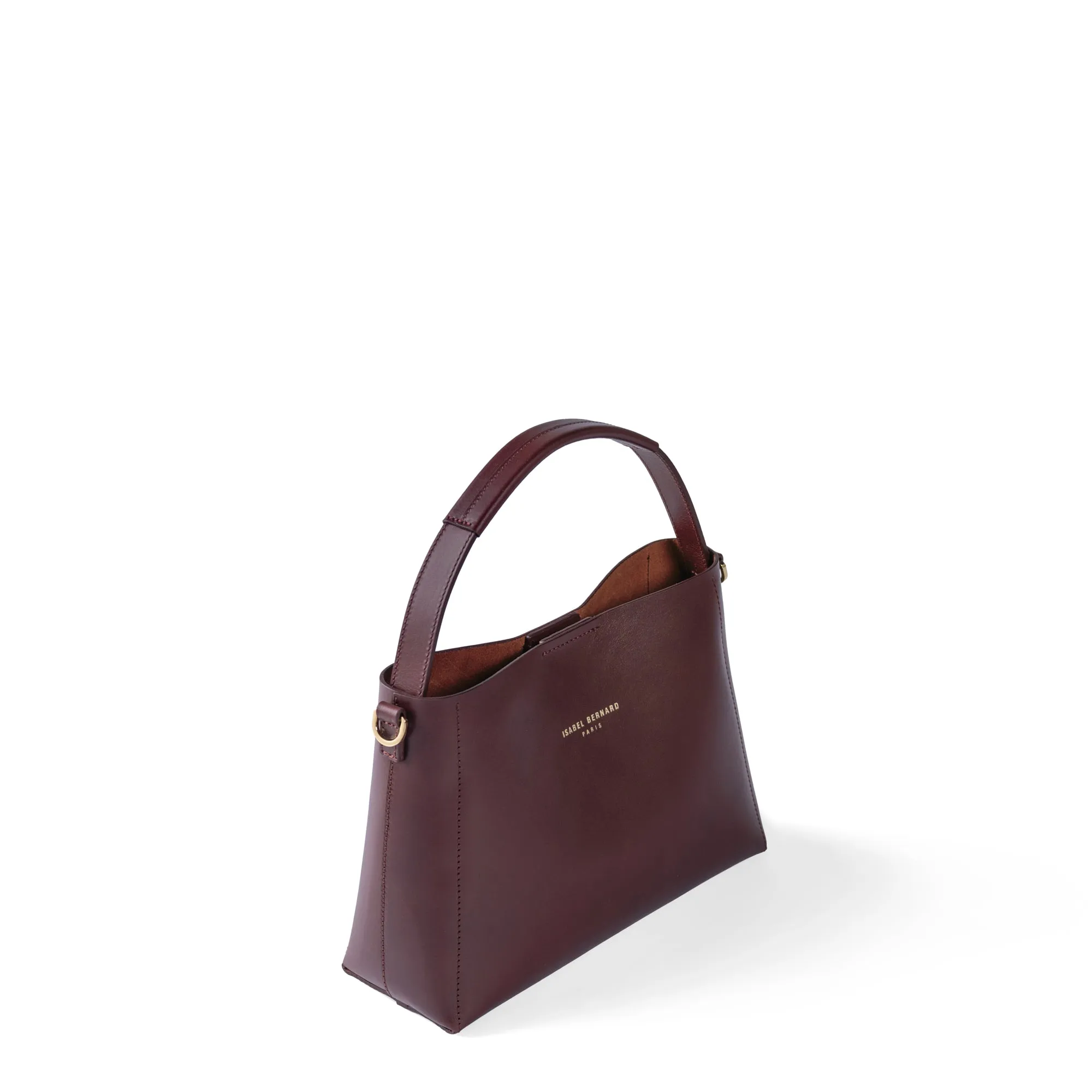 Montmartre Béatrice Midi bordeaux vegetable tanned leather handbag