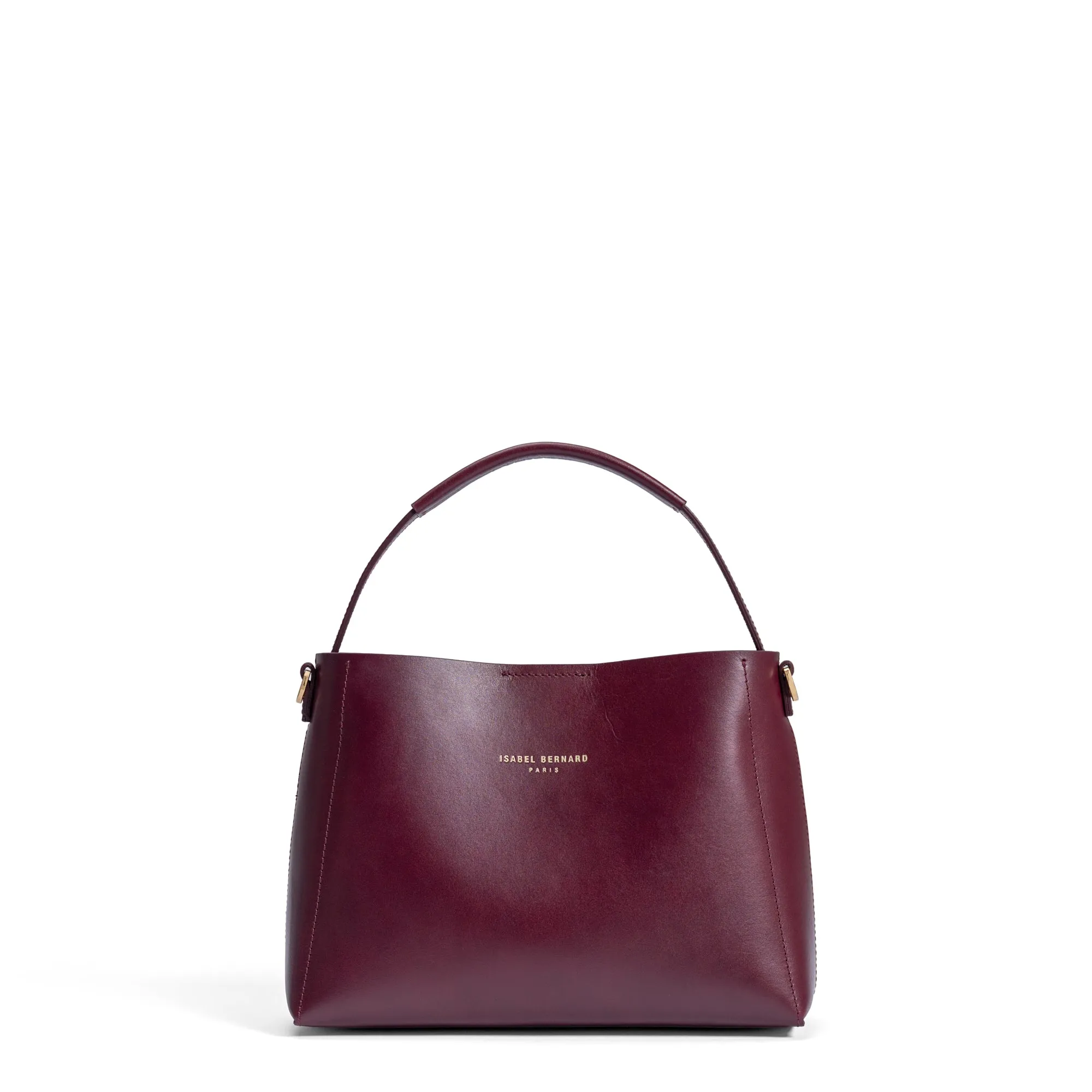 Montmartre Béatrice Midi bordeaux vegetable tanned leather handbag