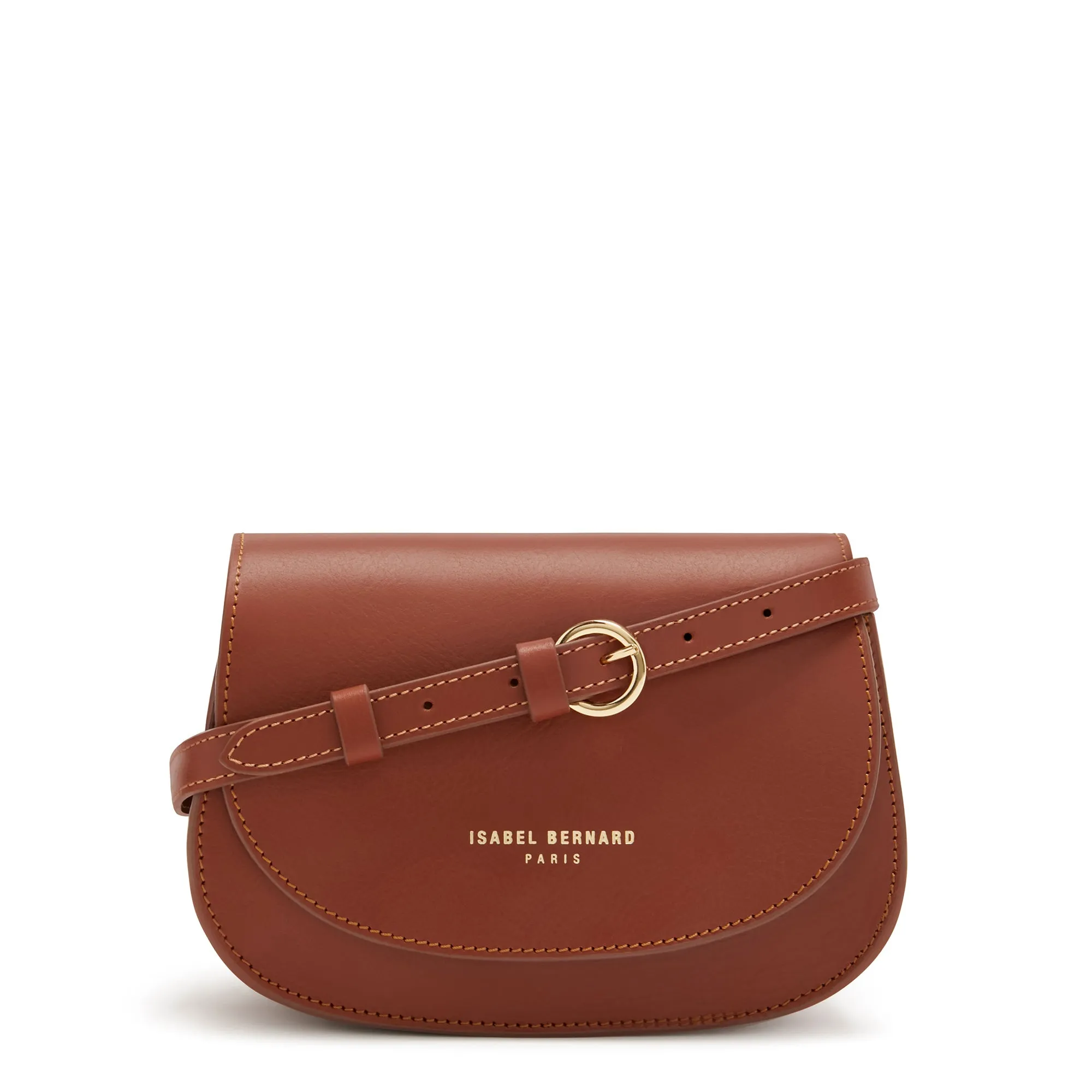 Montmartre Manon cognac vegetable tanned leather crossbody bag