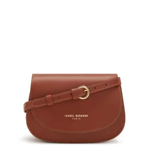 Montmartre Manon cognac vegetable tanned leather crossbody bag