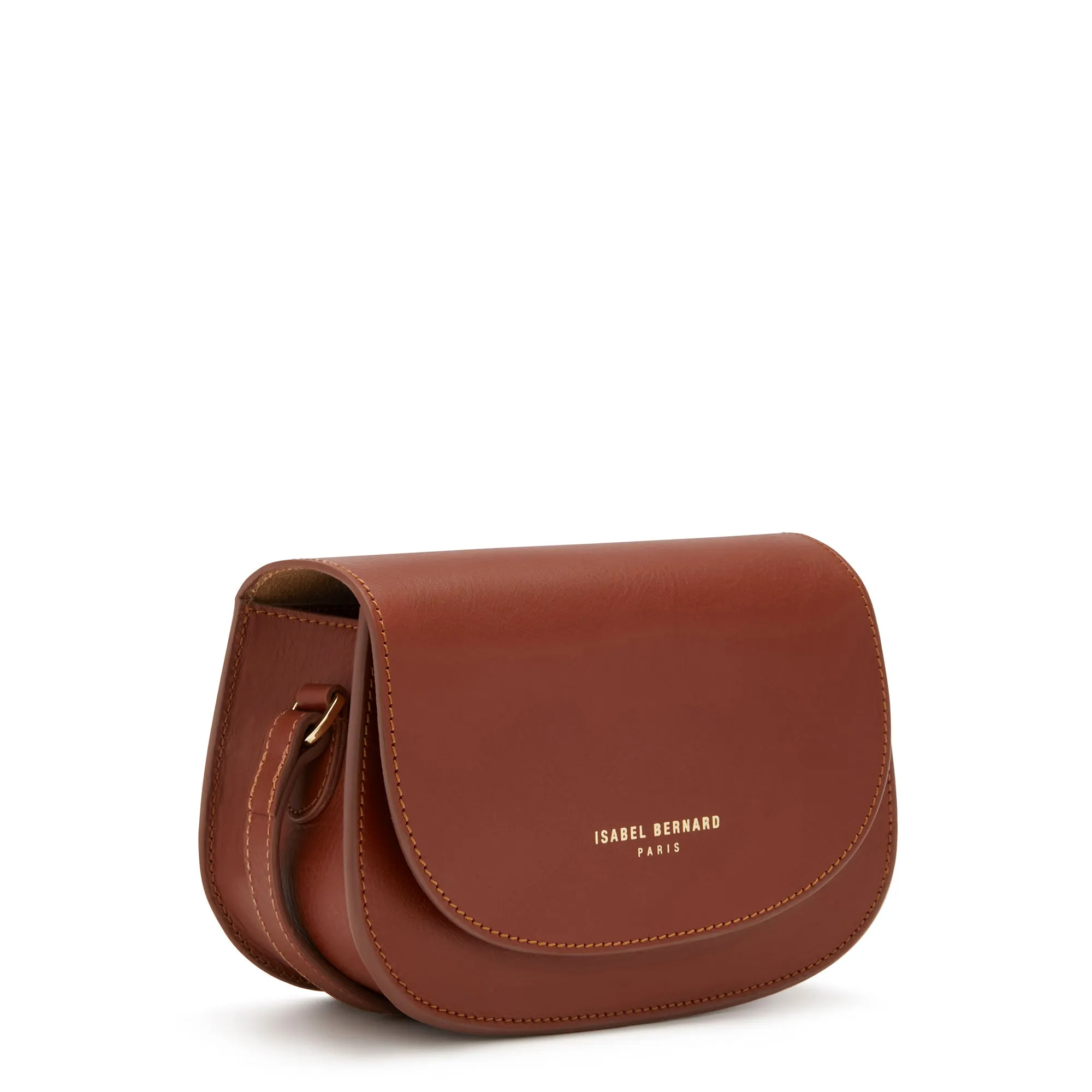 Montmartre Manon cognac vegetable tanned leather crossbody bag