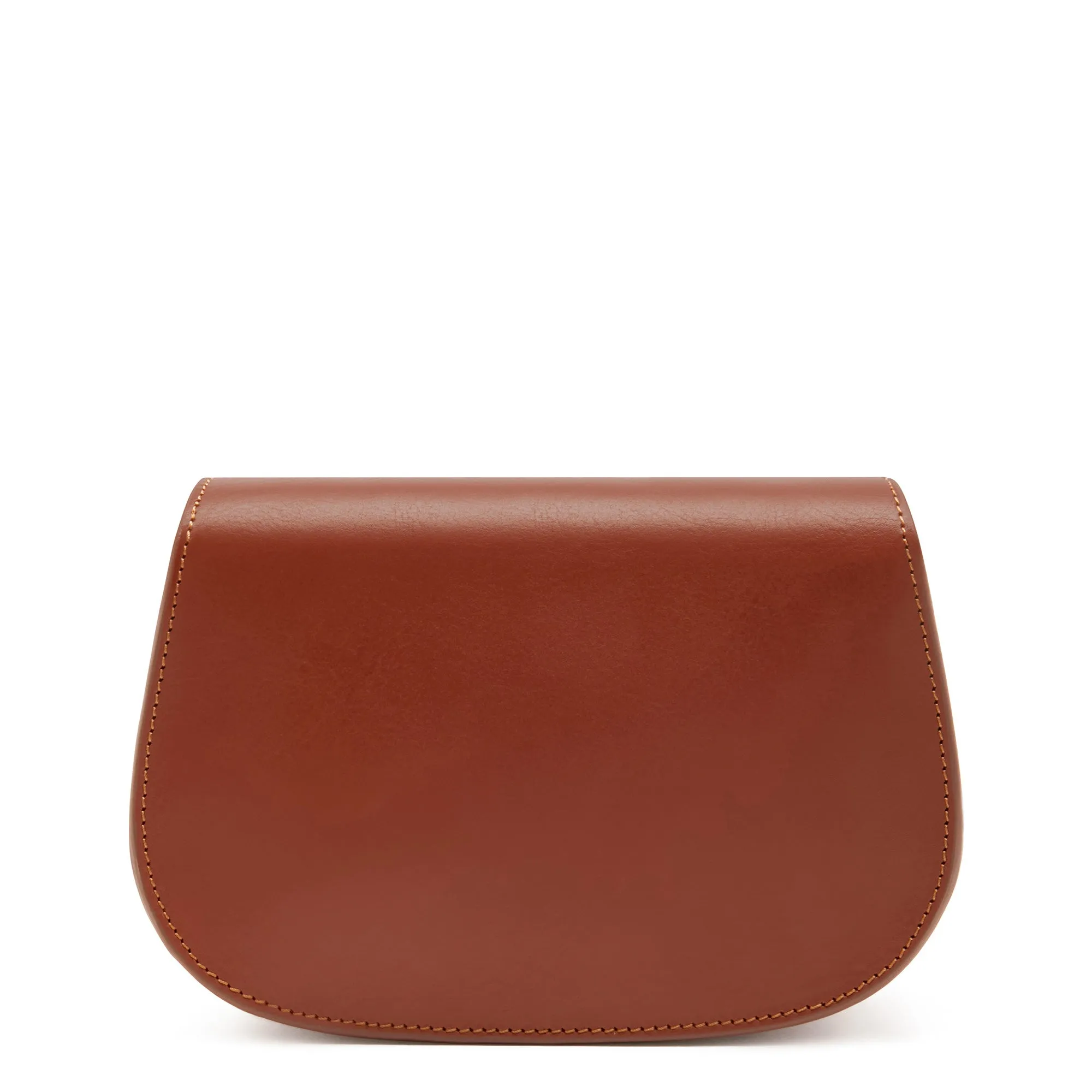 Montmartre Manon cognac vegetable tanned leather crossbody bag