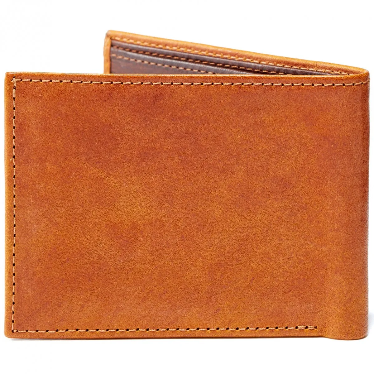Moore and Giles Bi-Fold Wallet Modern Saddle Leather