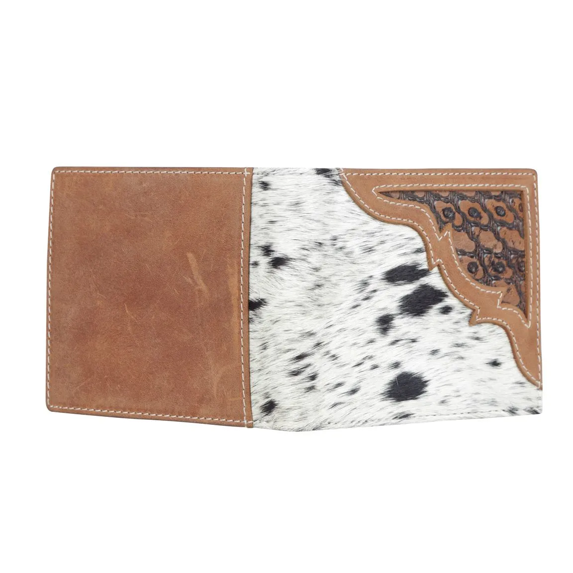 Myra Bag Imprint Leather and Hair-On Wallet