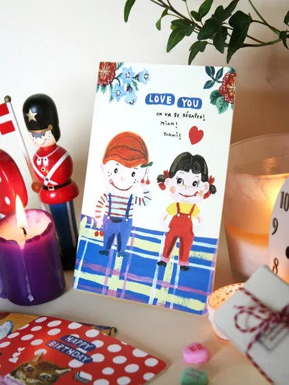 Nathalie Lete Greeting Card - Love 03